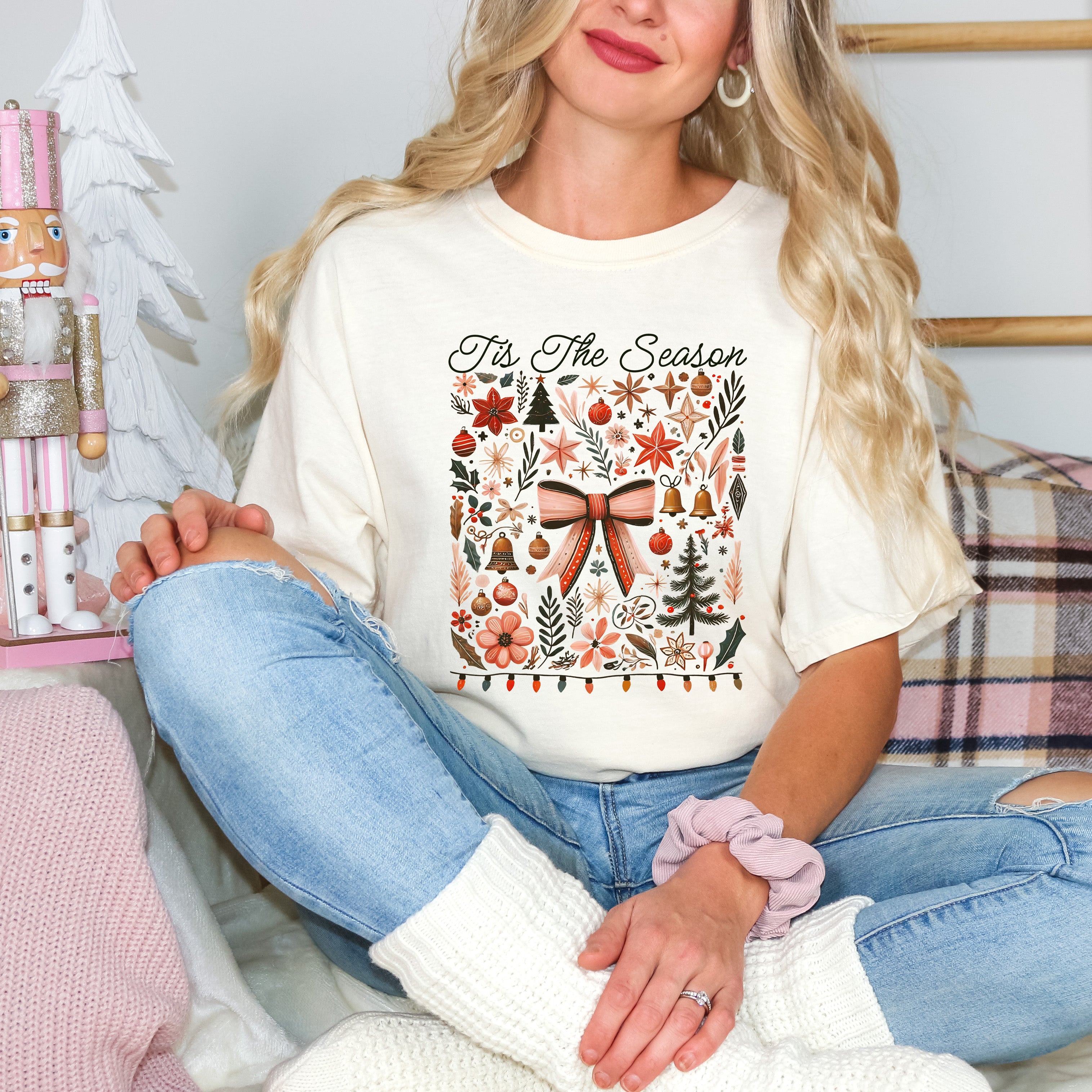 Tis The Season Coquette | Garment Dyed Tee