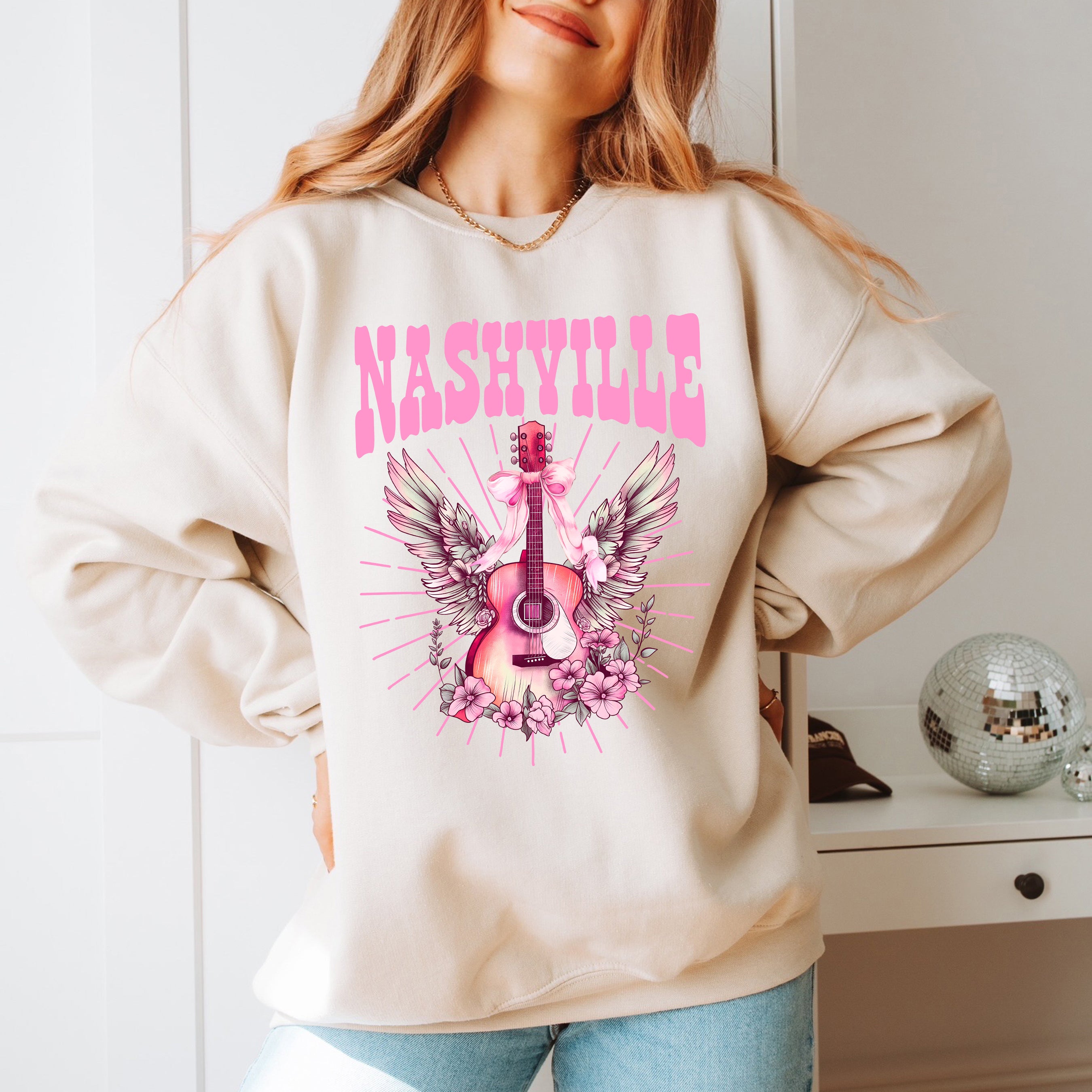Coquette Nashville Guitar | Sweatshirt