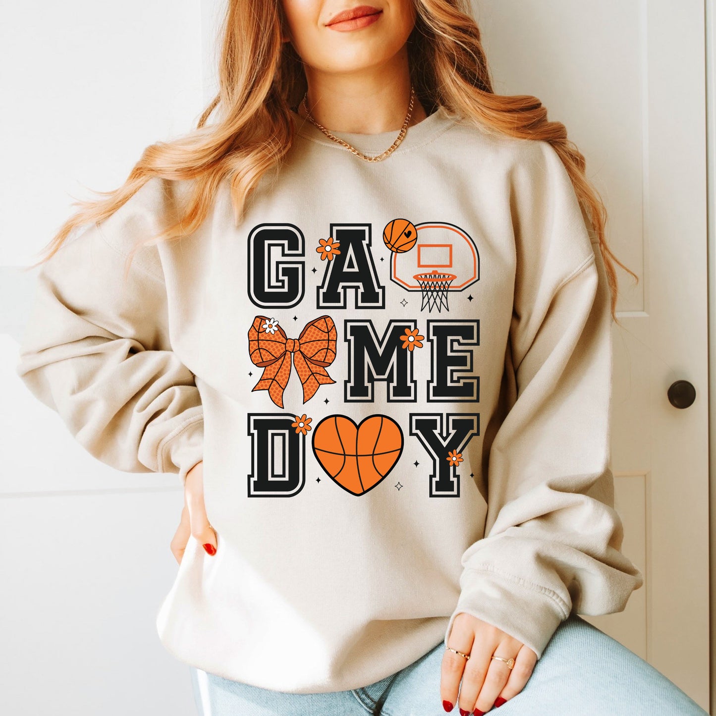 Basketball Game Day Coquette | Sweatshirt