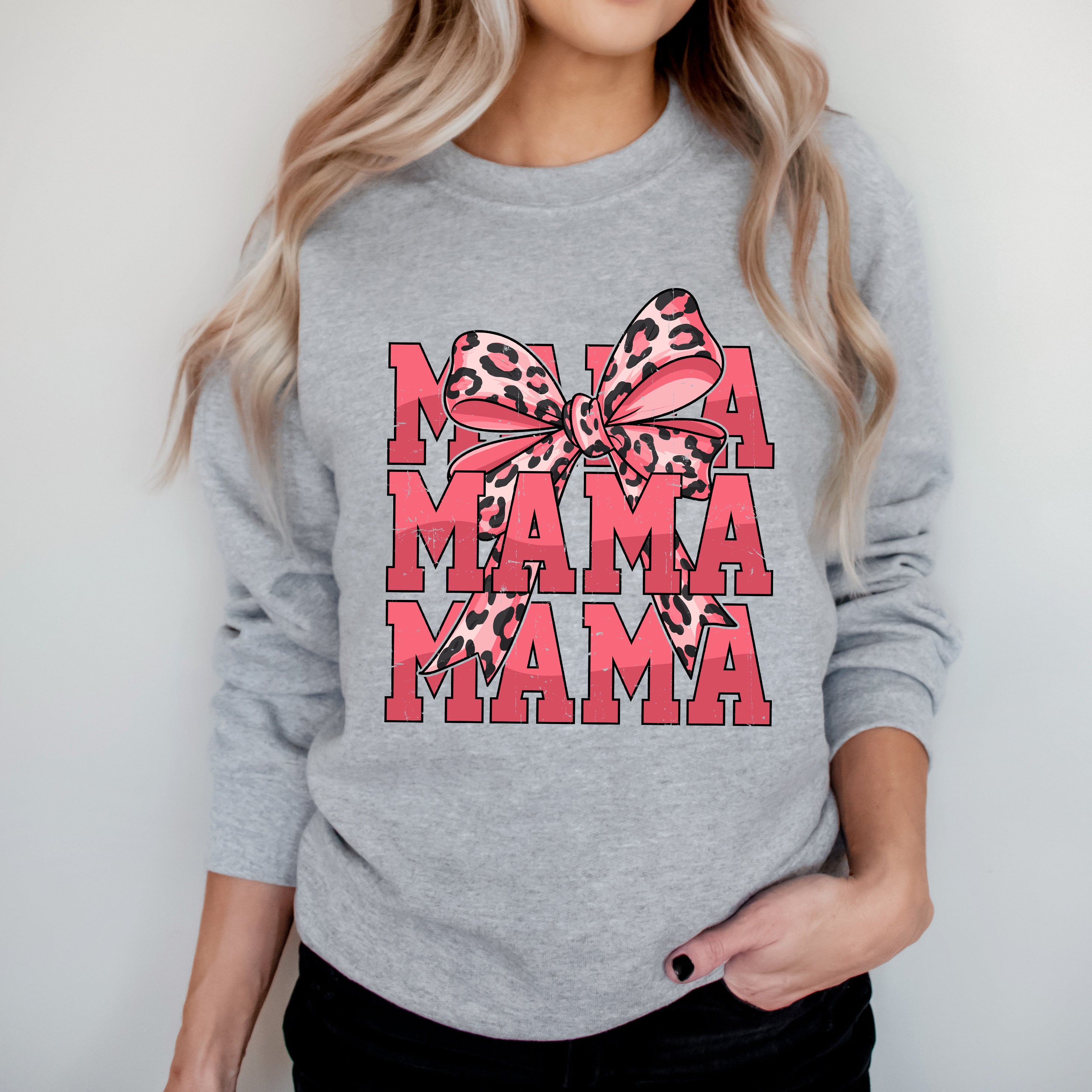 Coquette Mama Leopard | Sweatshirt