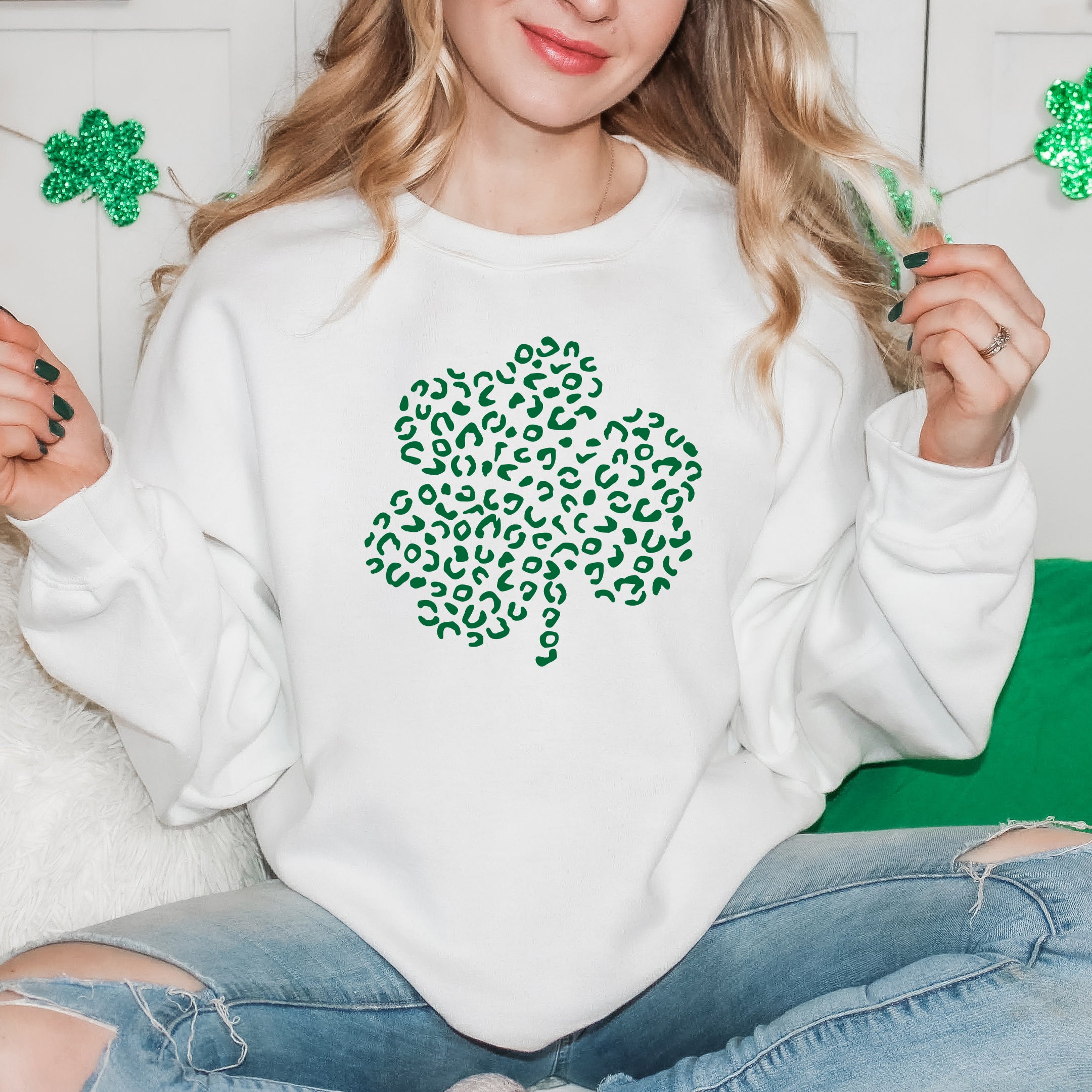 Leopard Shamrock | Sweatshirt