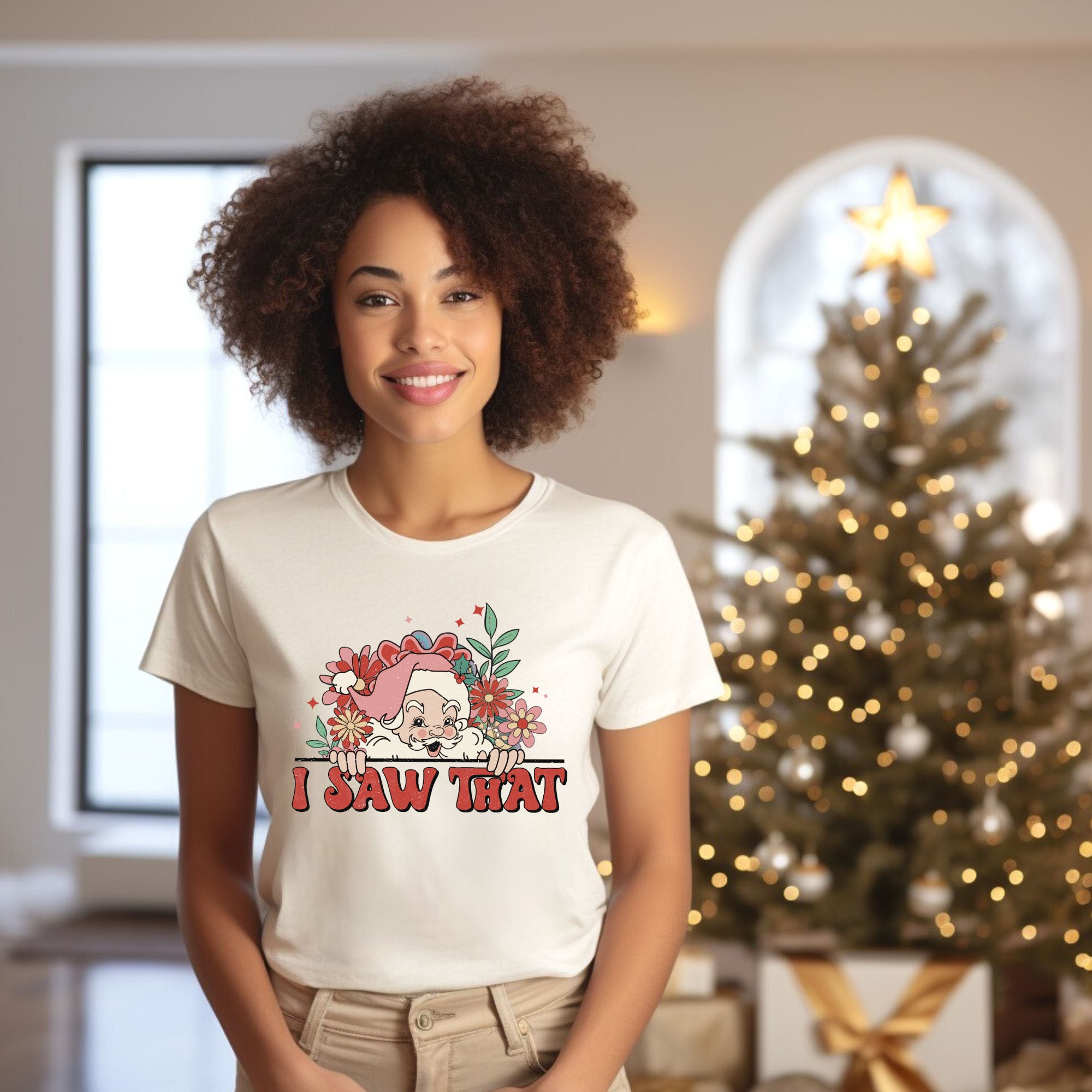 I Saw That Santa | Short Sleeve Crewneck