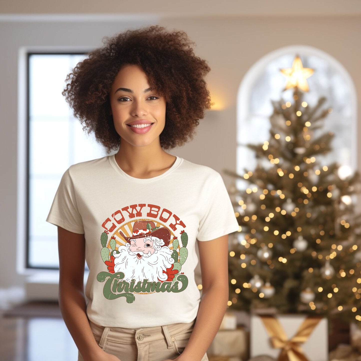 Cowboy Christmas | Short Sleeve Crewneck