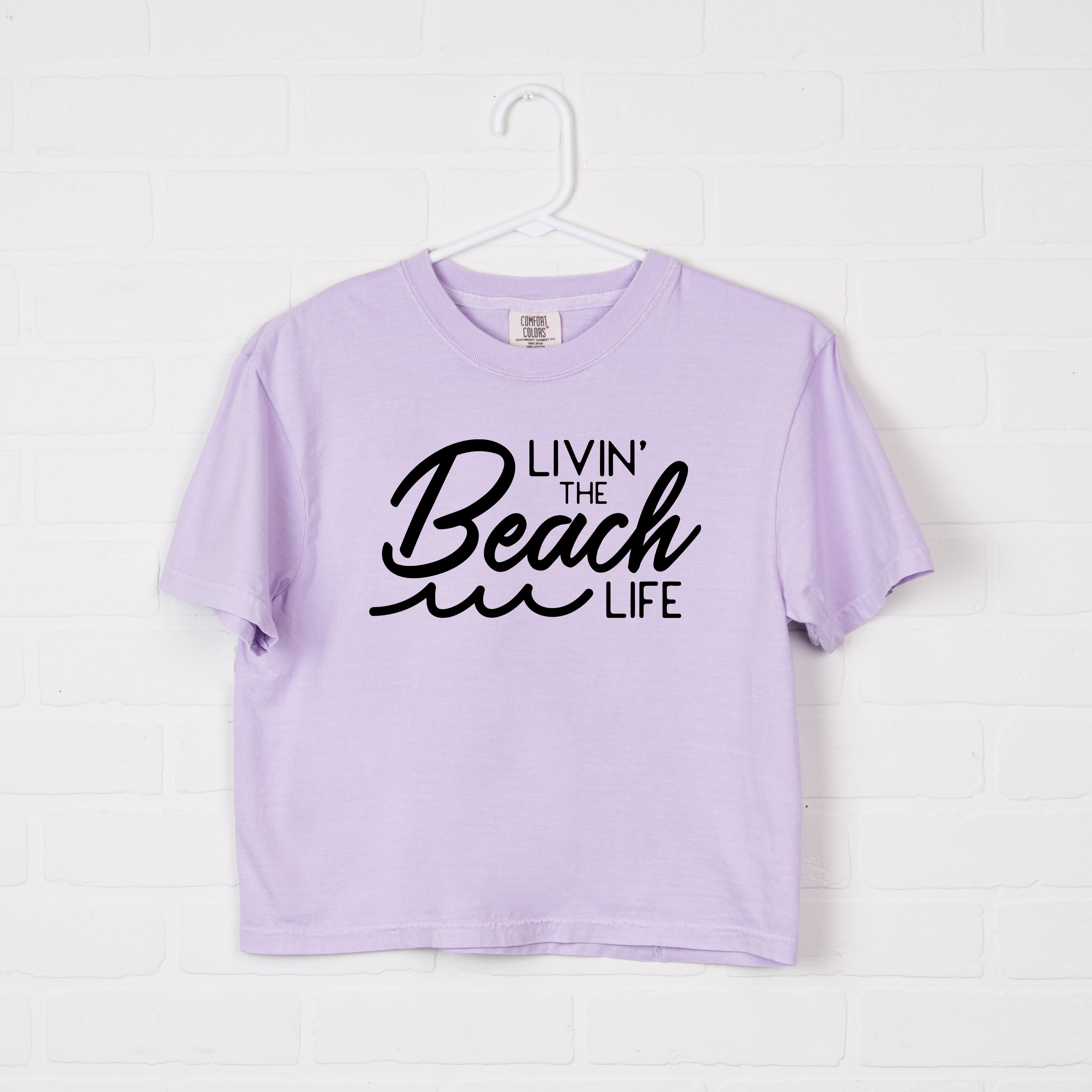 Livin' The Beach Life | Relaxed Fit Cropped Tee