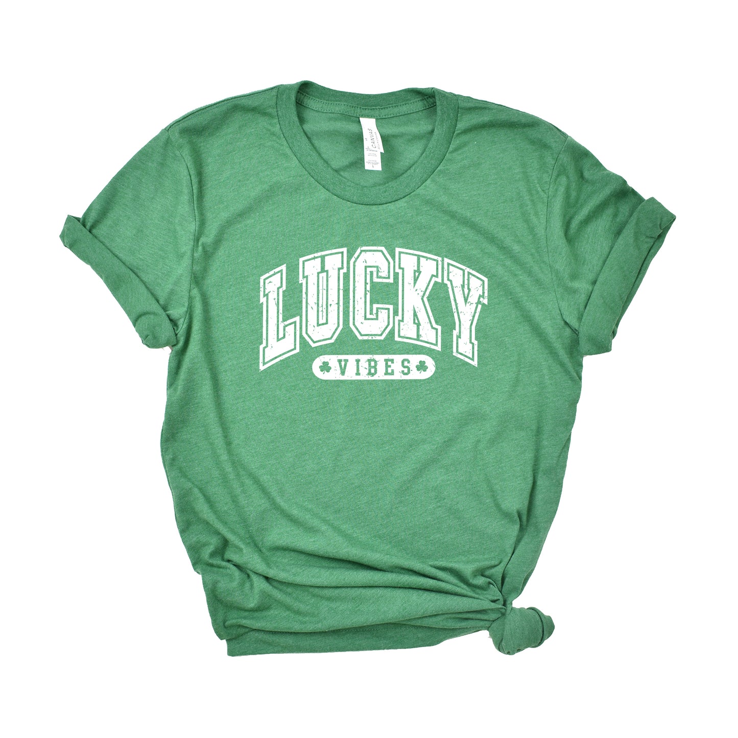 Lucky Vibes Distressed | Short Sleeve Graphic Tee