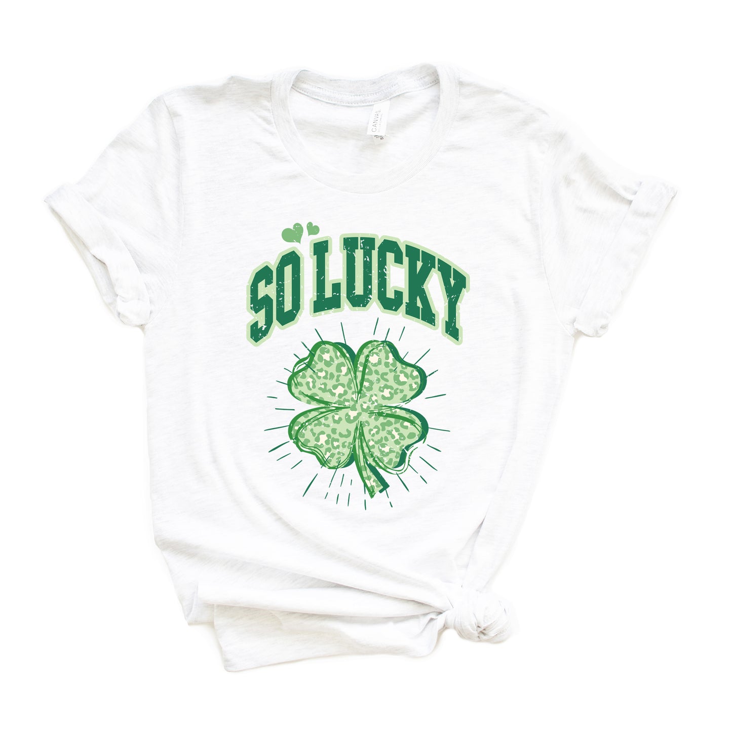 So Lucky Cheetah Shamrock | Short Sleeve Graphic Tee