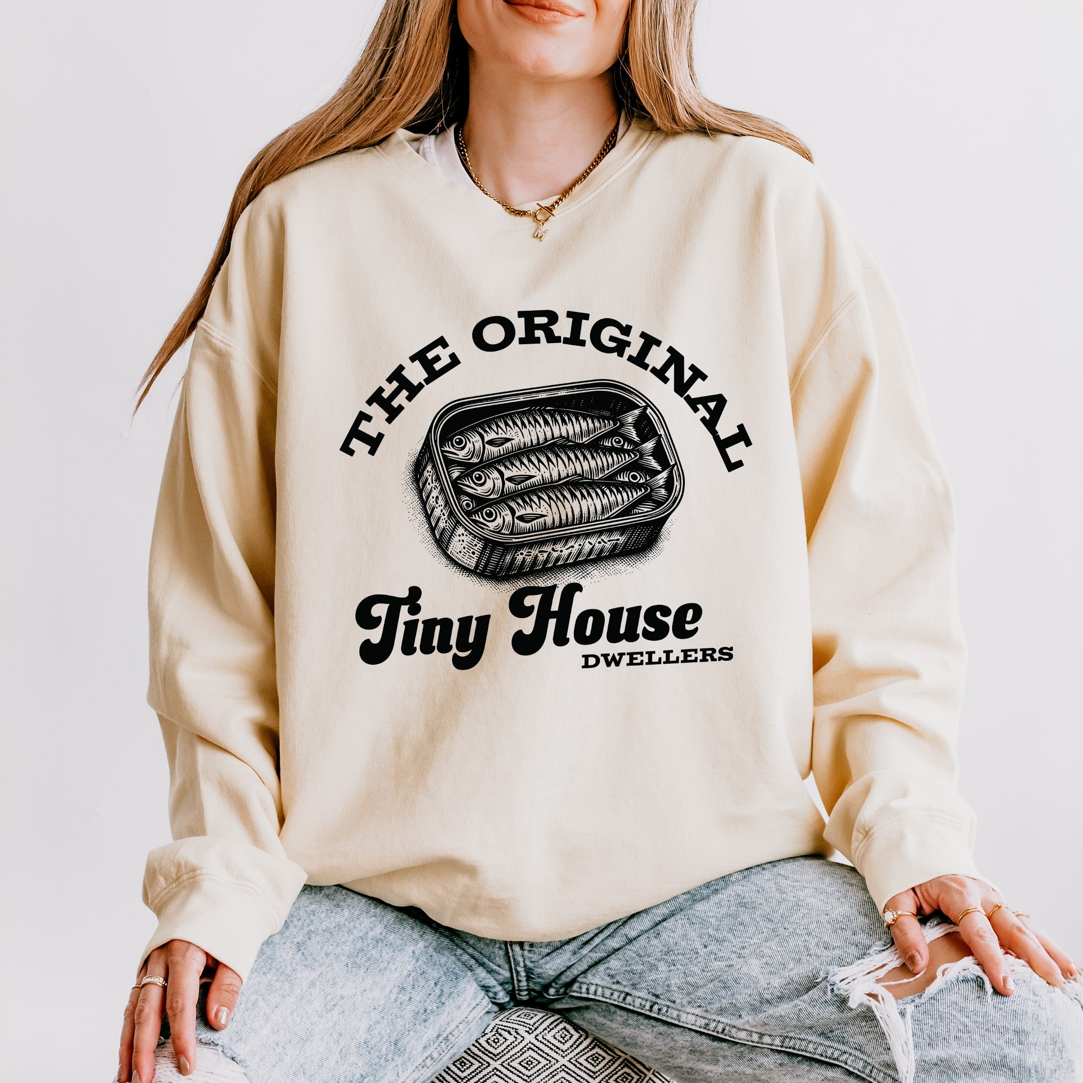 Original Tiny House Dwellers | Lightweight Garment Dyed Sweatshirt