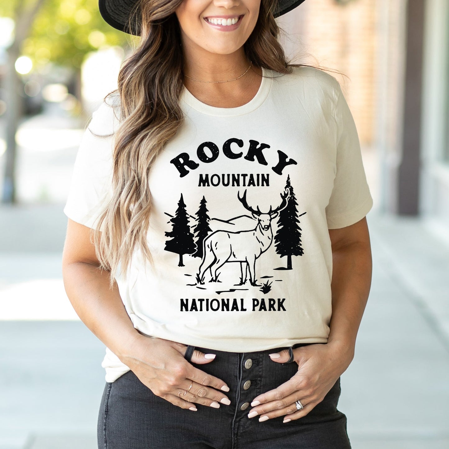 Clearance Vintage Rocky Mountains National Park | Short Sleeve Graphic Tee