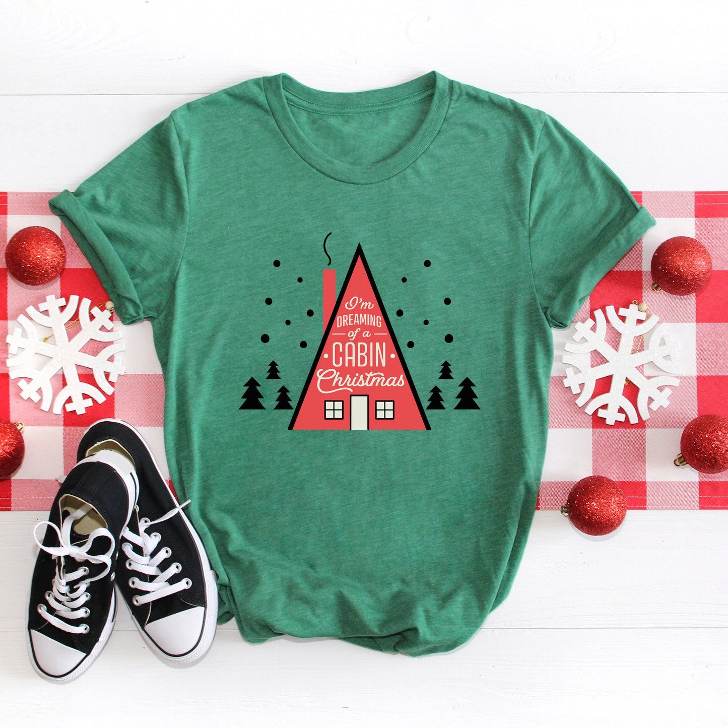 Cabin Christmas | Short Sleeve Crewneck