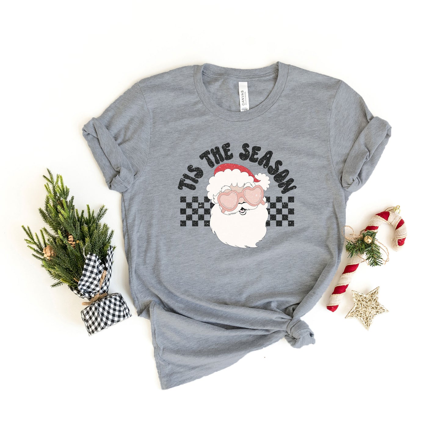 Tis The Season Santa | Short Sleeve Crew Neck