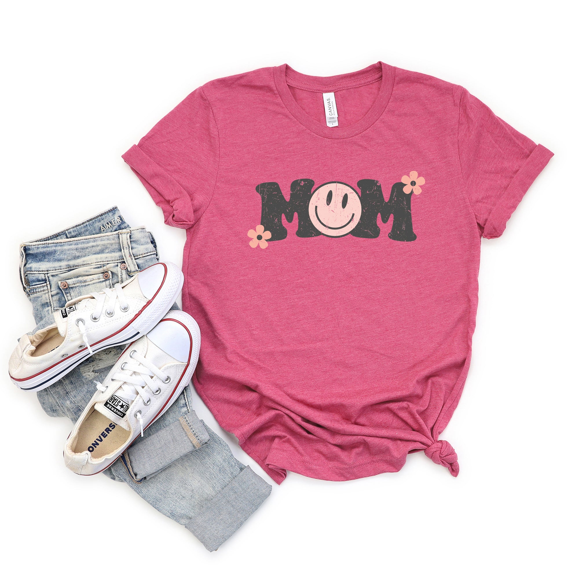 Mom Retro Grunge | Short Sleeve Graphic Tee