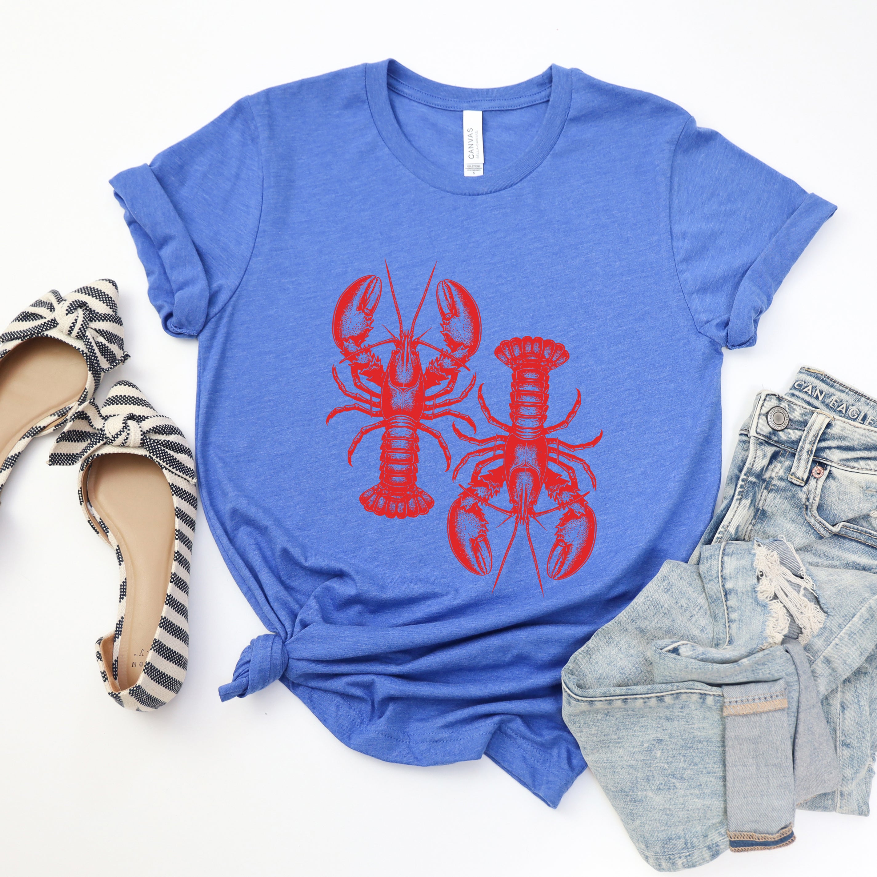Two Lobsters | Short Sleeve Graphic Tee