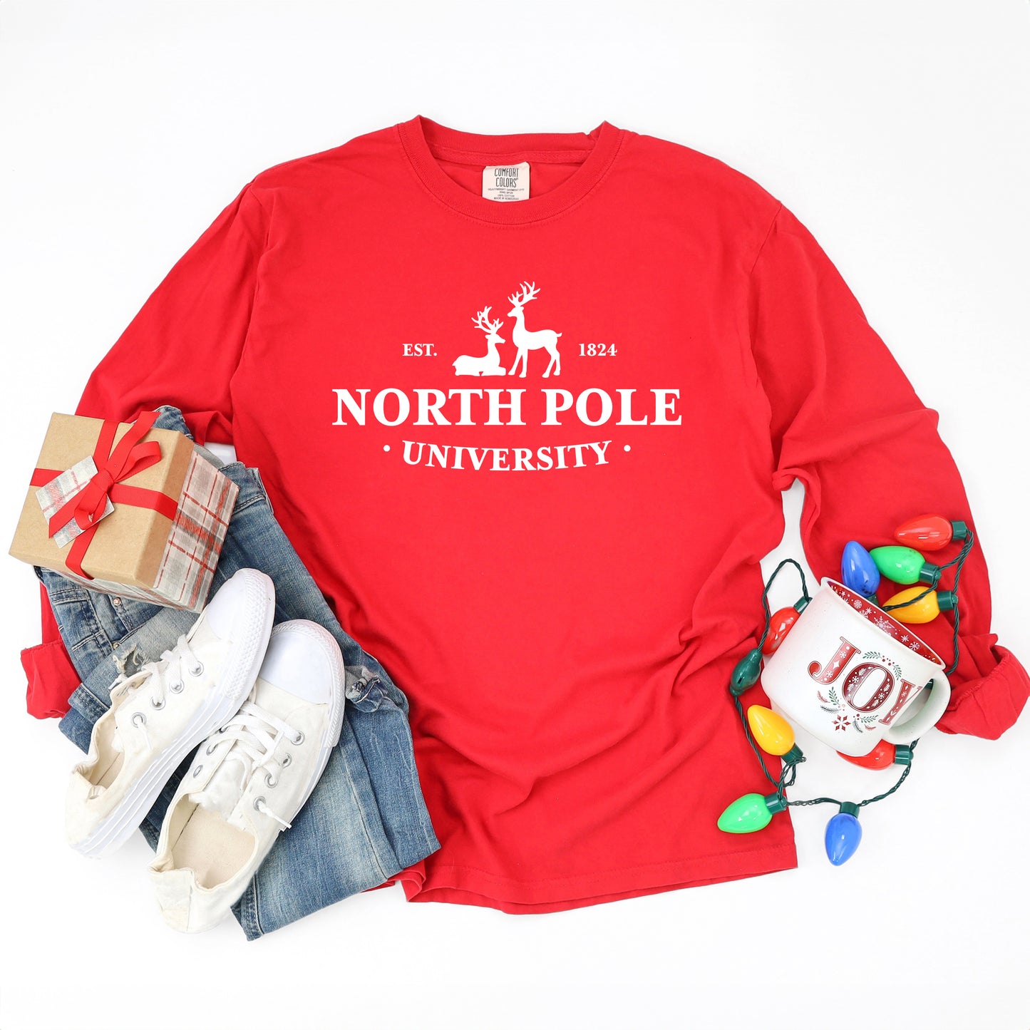 North Pole University | Garment Dyed Long Sleeve