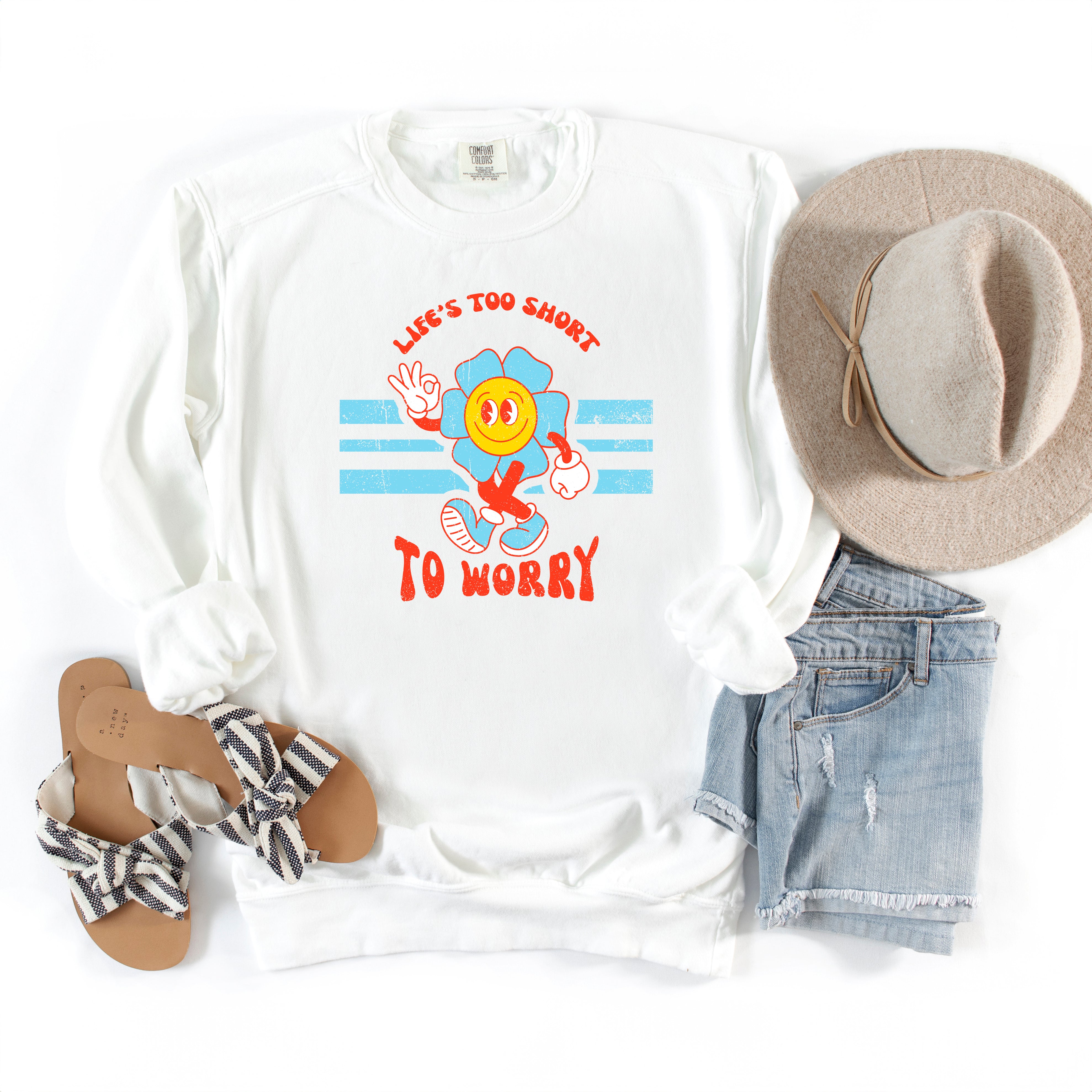 Life's Too Short | Garment Dyed Sweatshirt