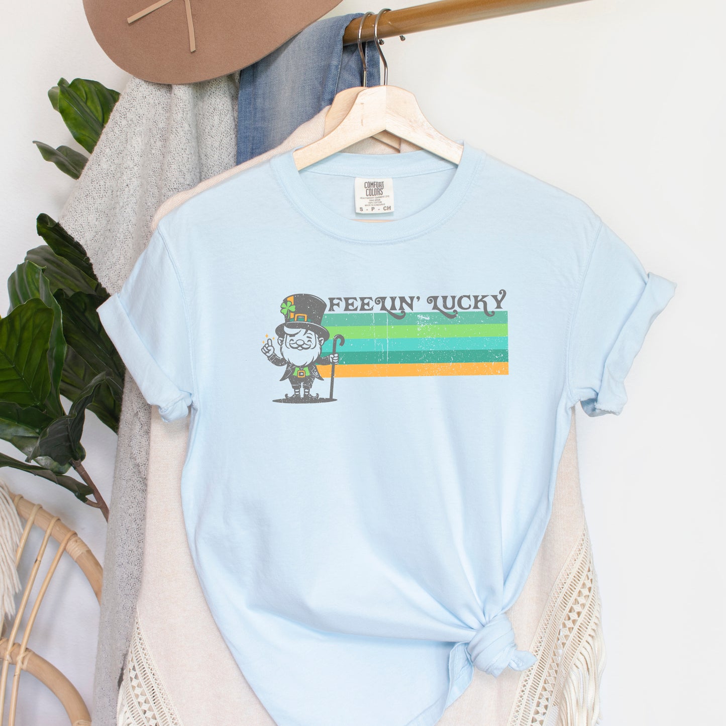 Feelin' Lucky Leprechaun | Garment Dyed Tee