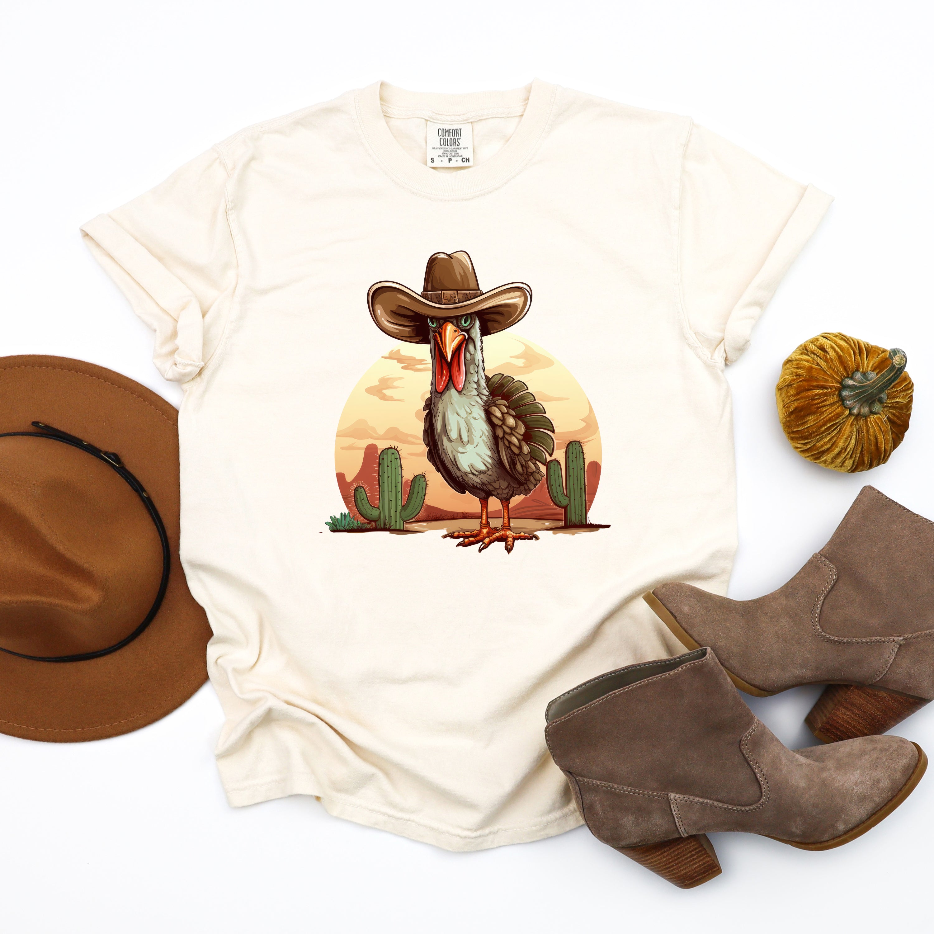 Turkey Bird Western | Garment Dyed Tee