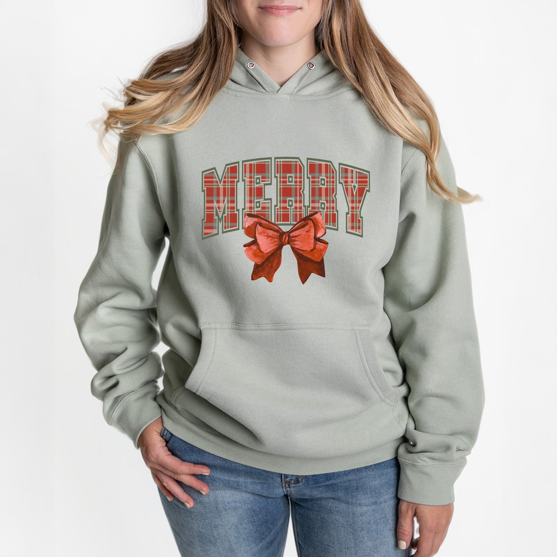 Coquette Plaid Merry | Hoodie