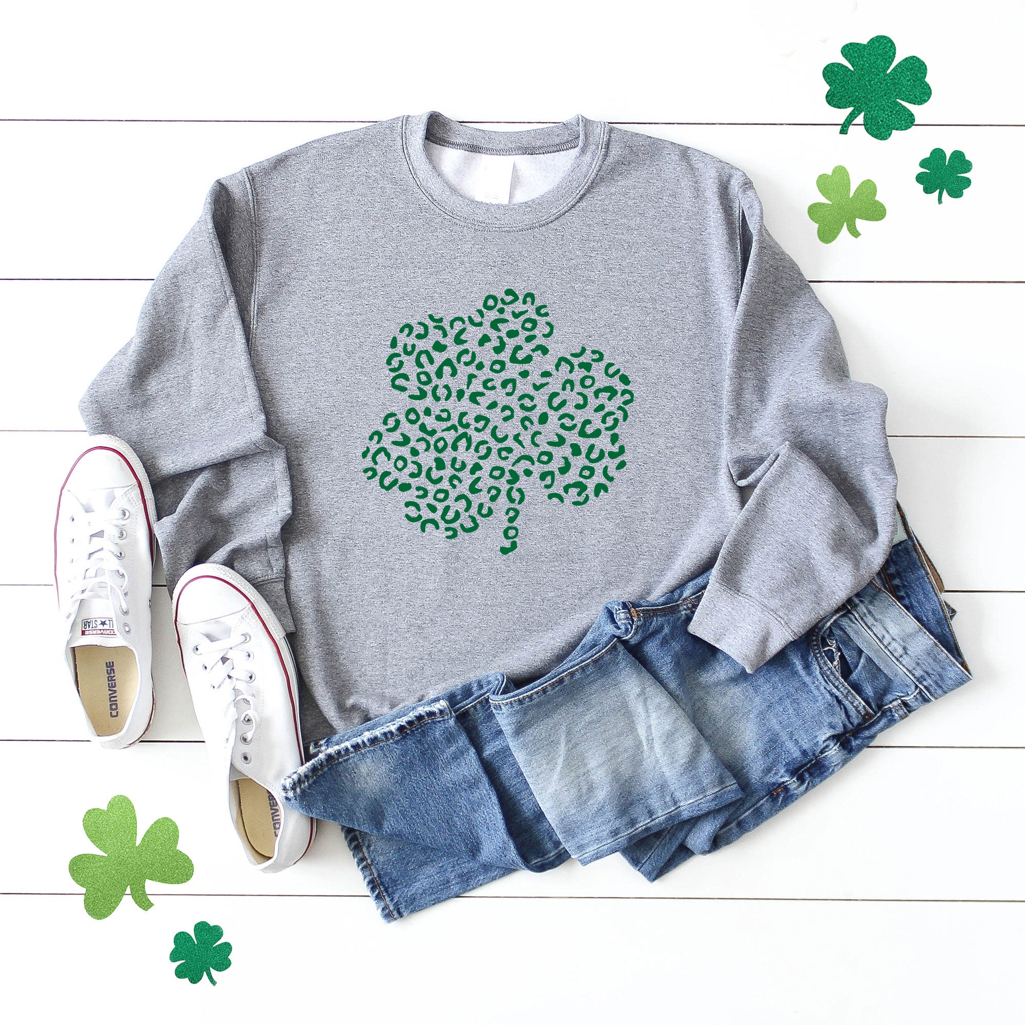Leopard Shamrock | Sweatshirt