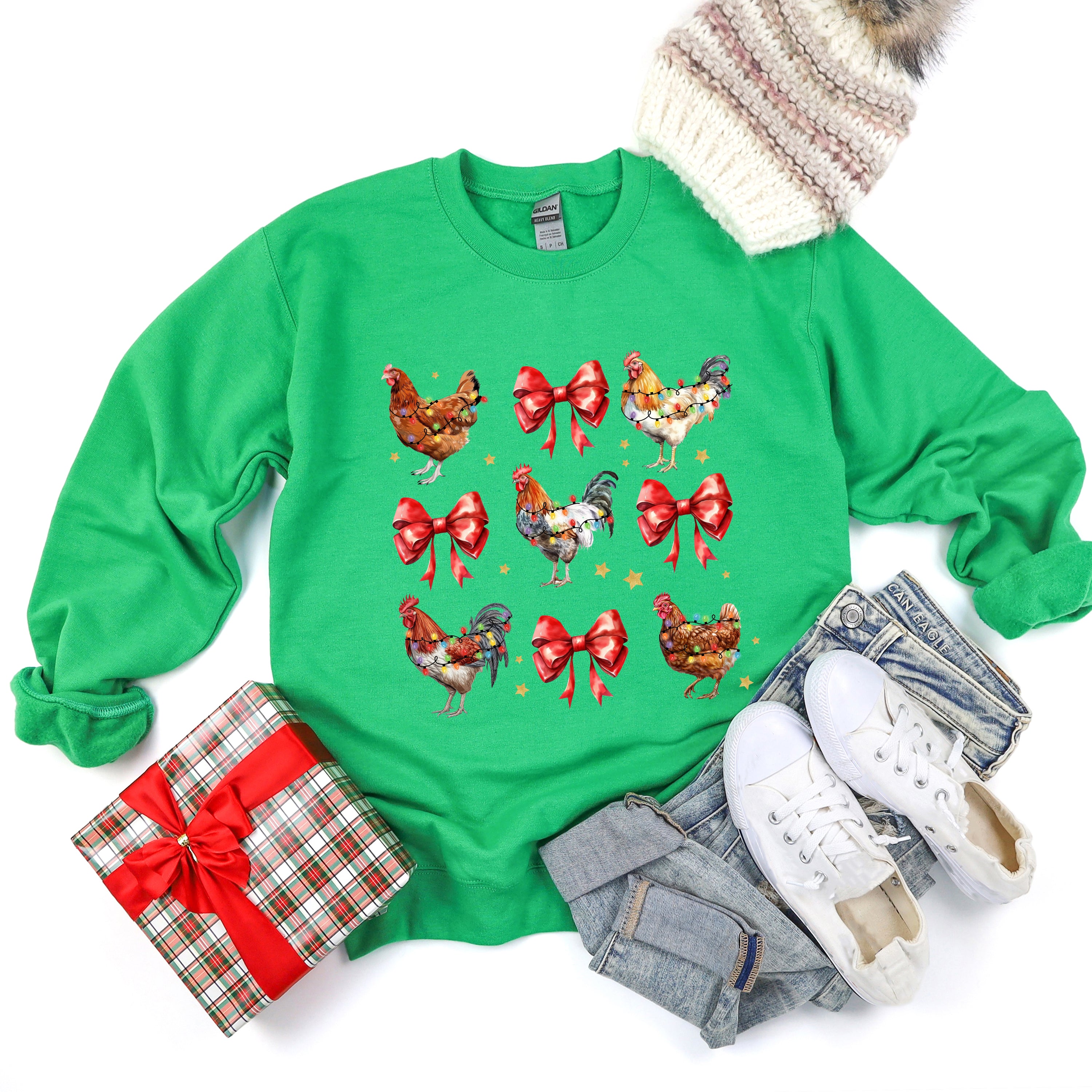 Coquette Christmas Chicken | Sweatshirt