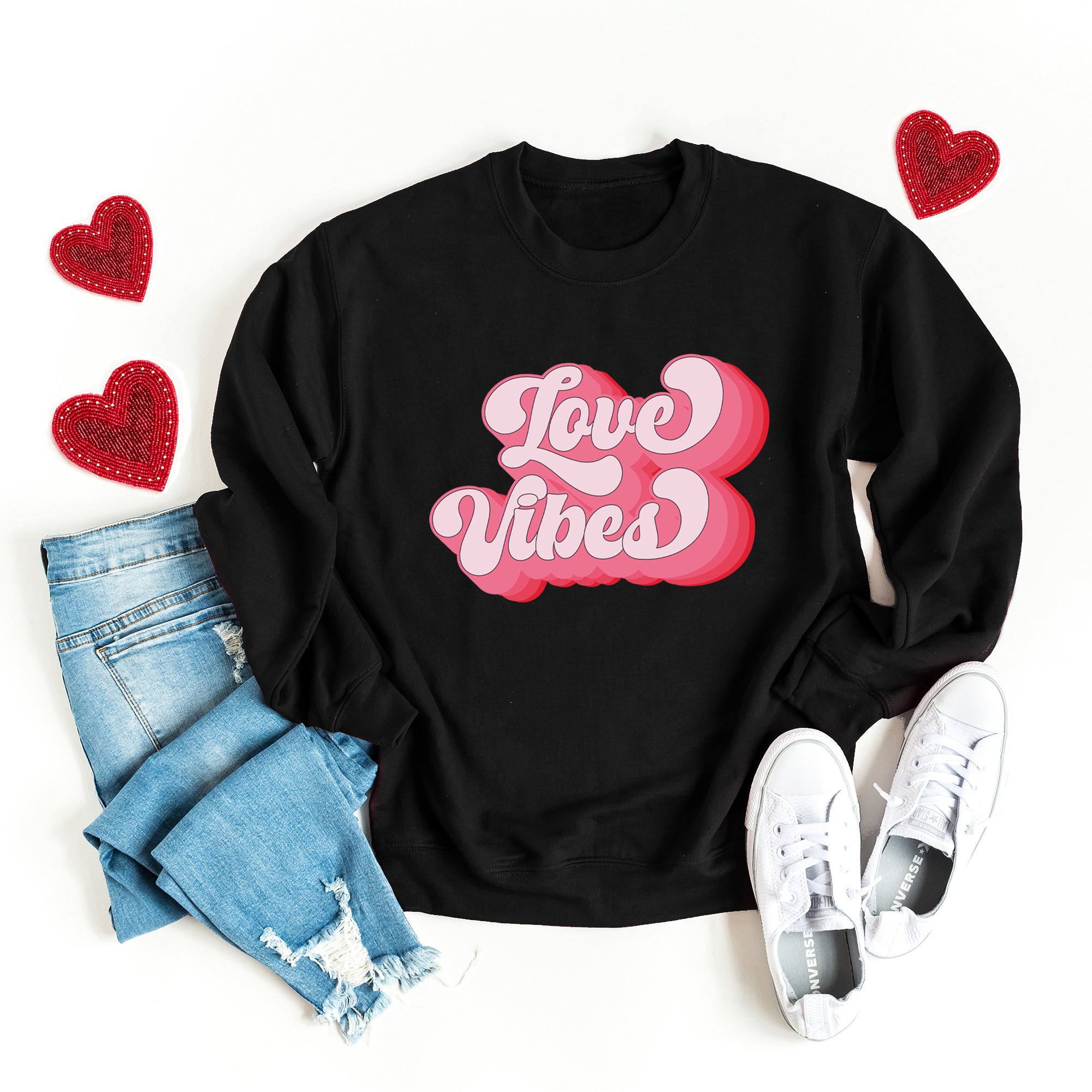 Retro Love Vibes | Sweatshirt