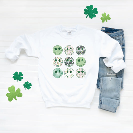 St. Patrick's Smiley Chart | Sweatshirt