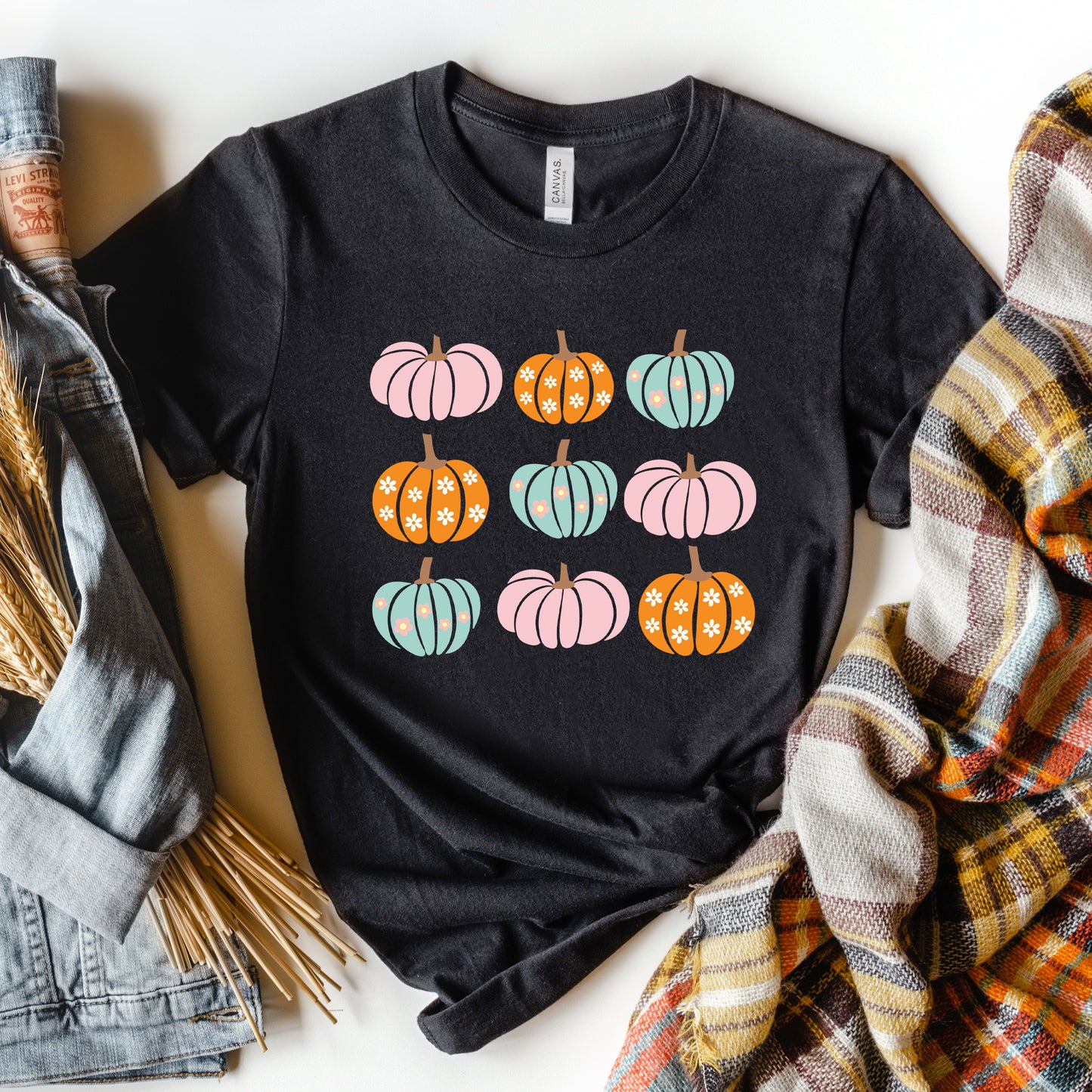 Floral Pumpkins Chart | Short Sleeve Graphic Tee