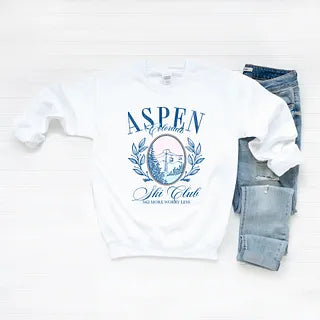 Aspen Ski Club Grunge | Sweatshirt