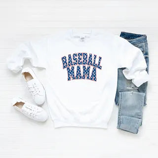 Baseball Mama Varsity Stars | Sweatshirt