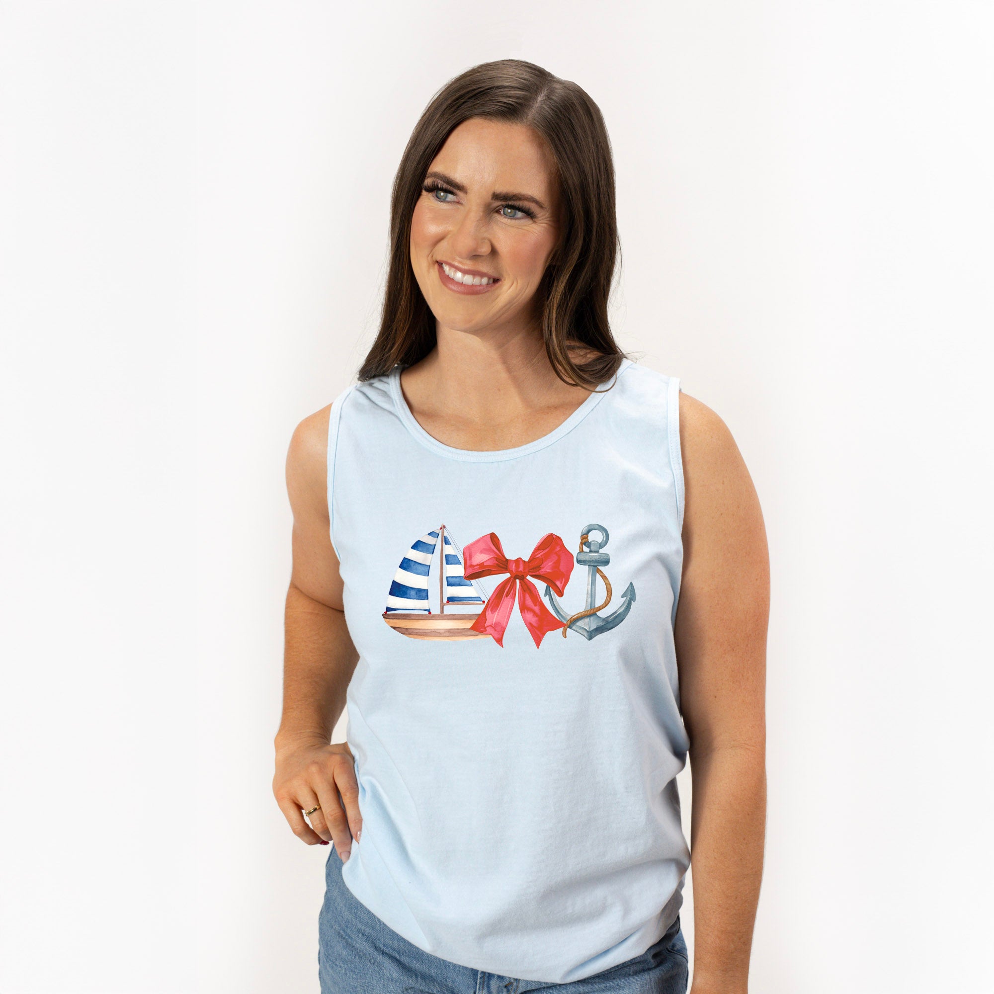 Coquette Ship Anchor | Garment Dyed Tank