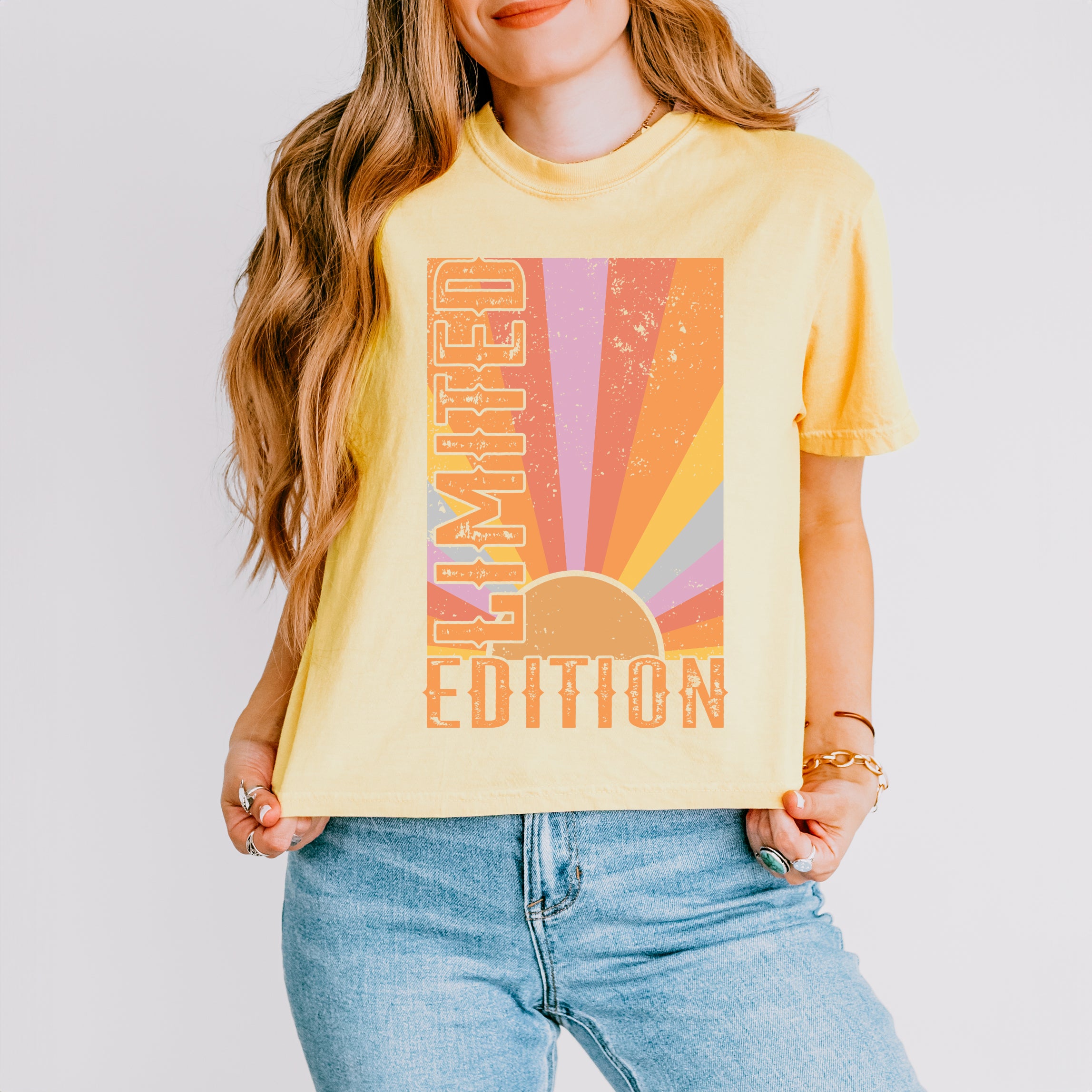 Limited Edition Sun | Relaxed Fit Cropped Tee