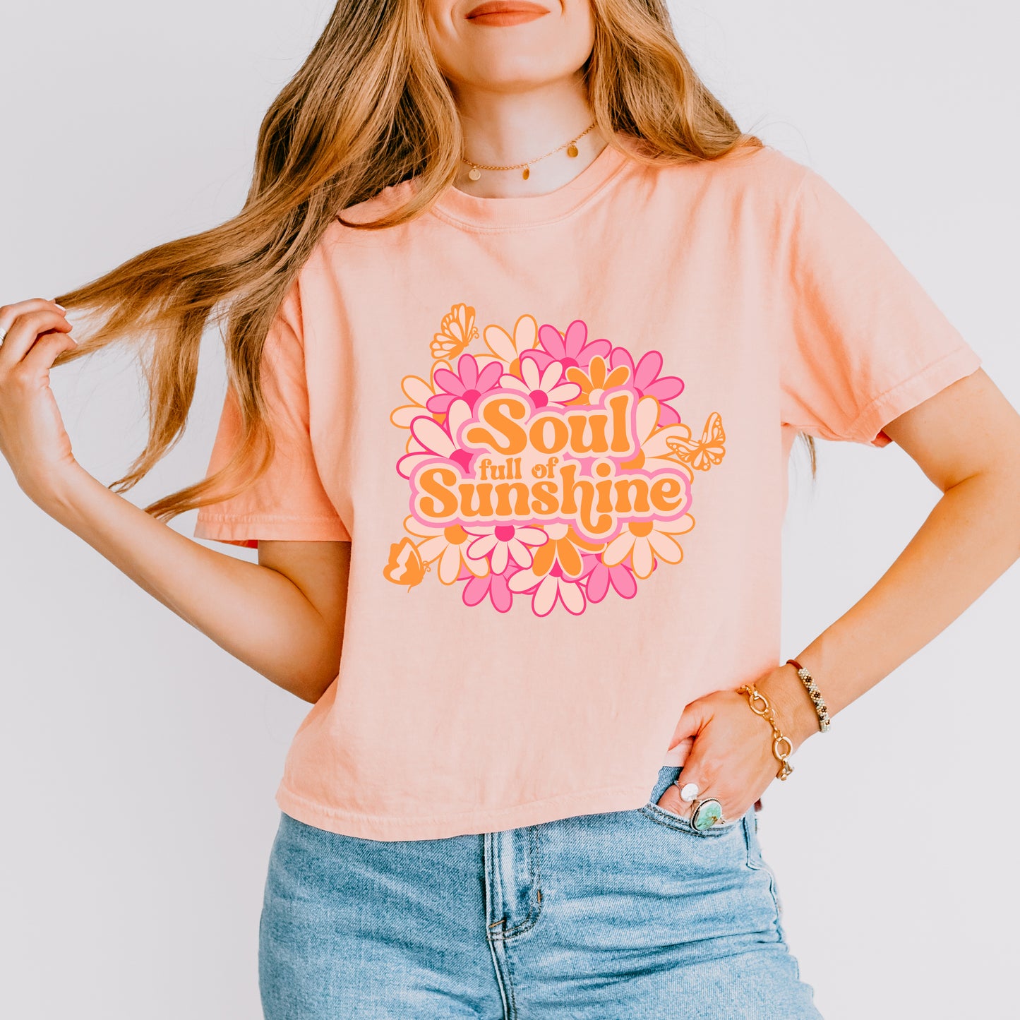 Soul Full Of Sunshine | Relaxed Fit Cropped Tee