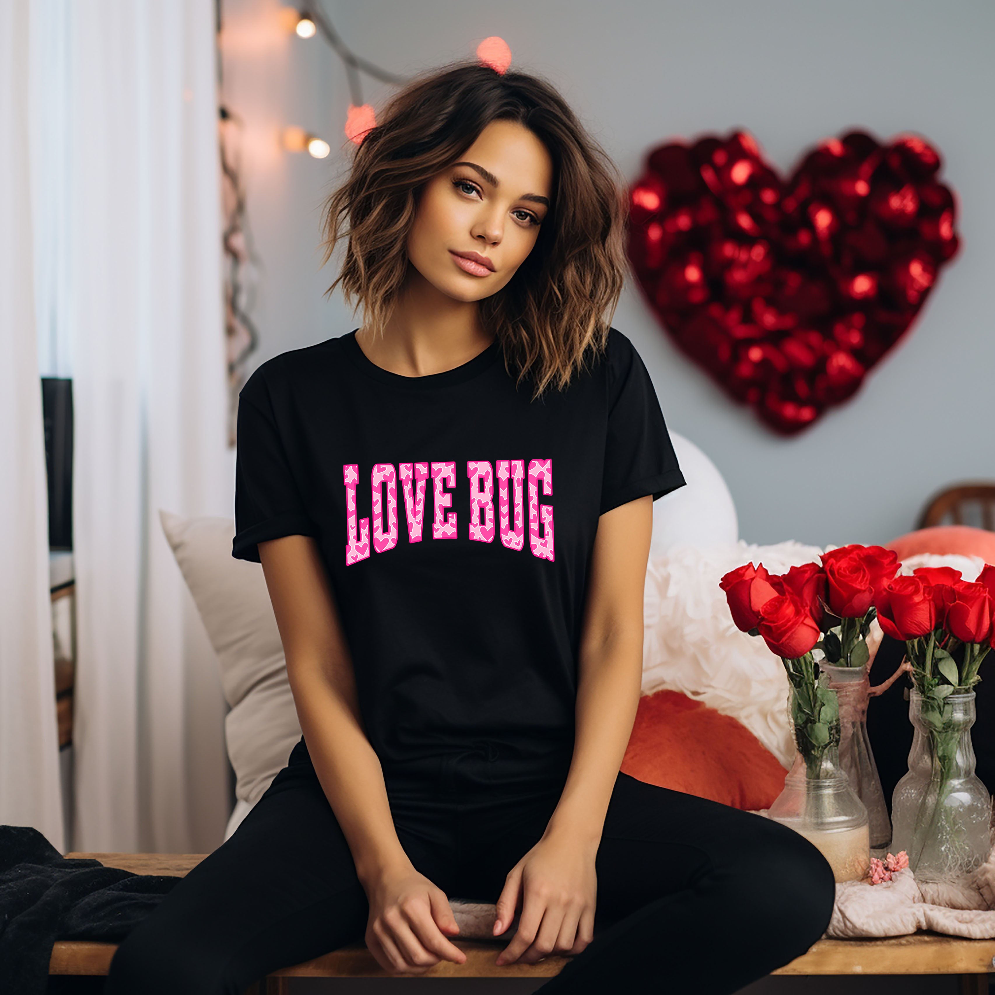 Love Bug Hearts | Short Sleeve Graphic Tee