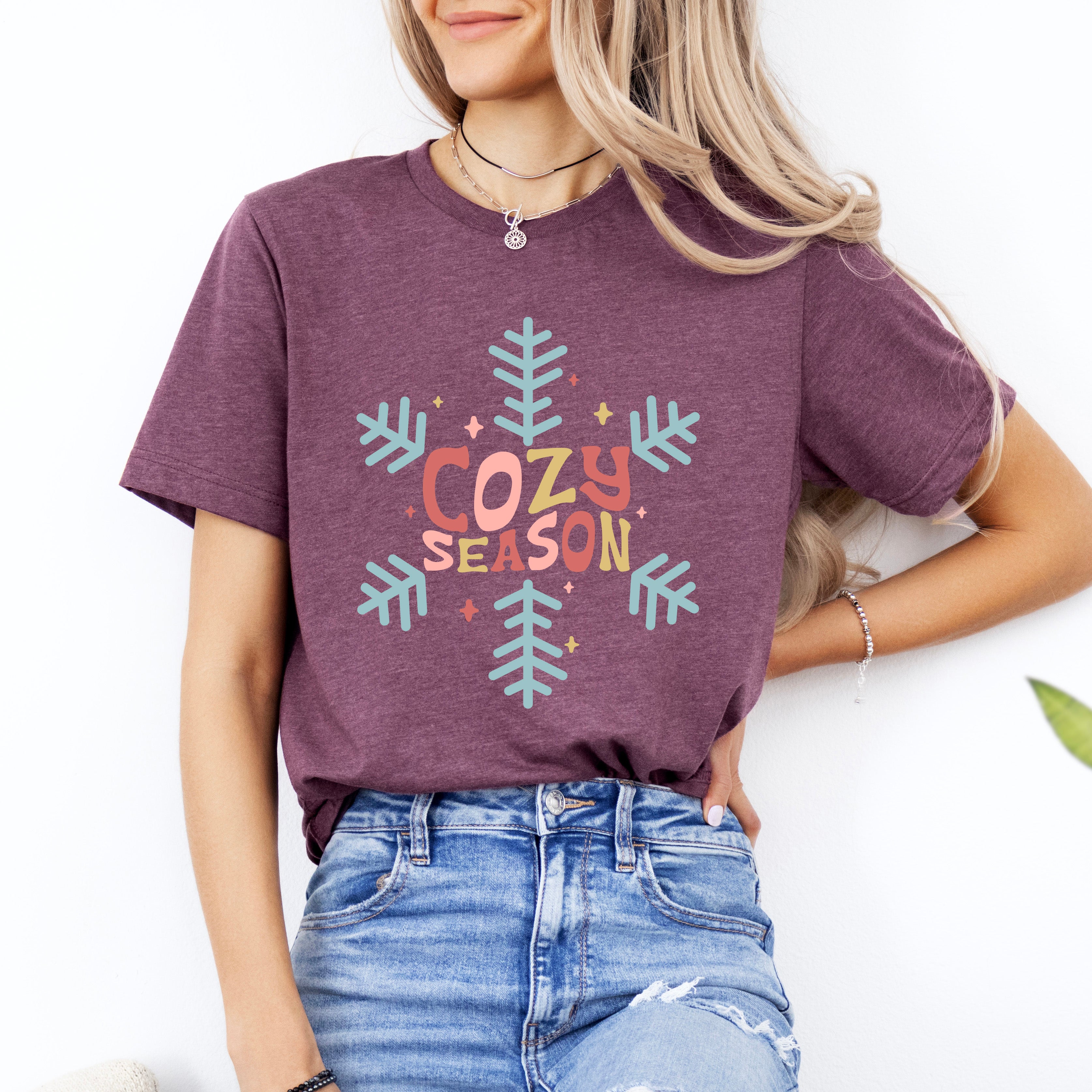 Cozy Season Colorful | Short Sleeve Graphic Tee