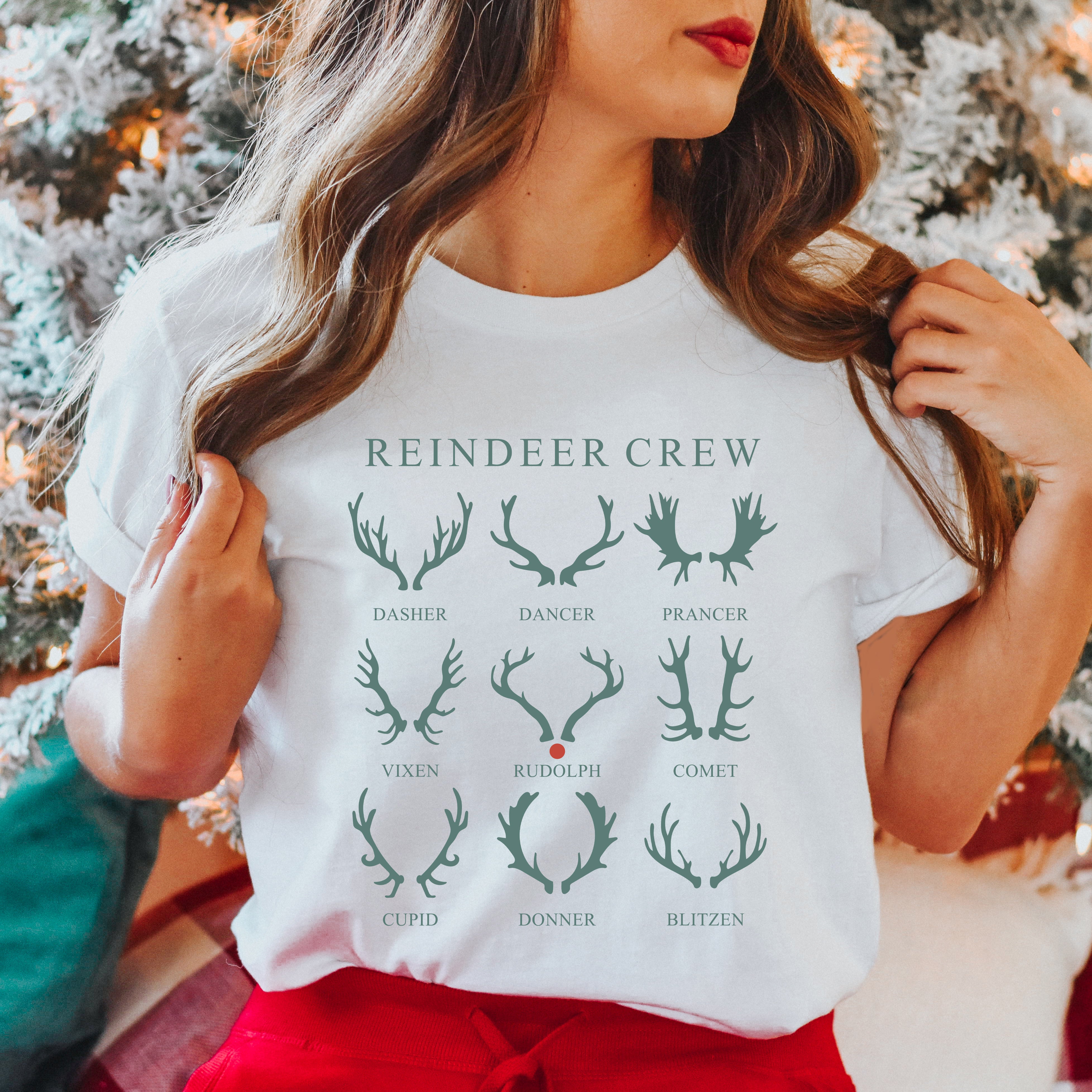 Reindeer | Short Sleeve Crew Neck
