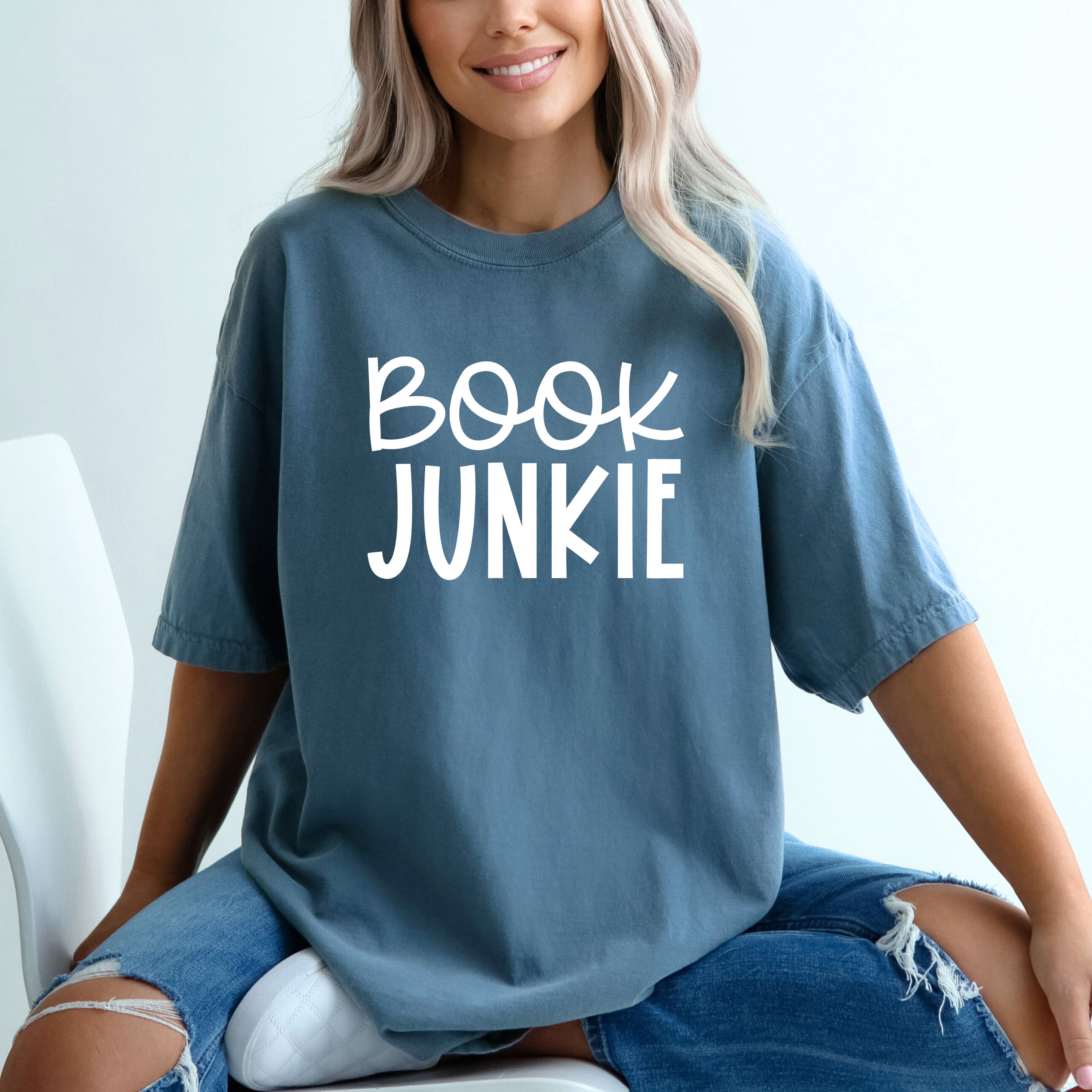 Book Junkie | Garment Dyed Tee