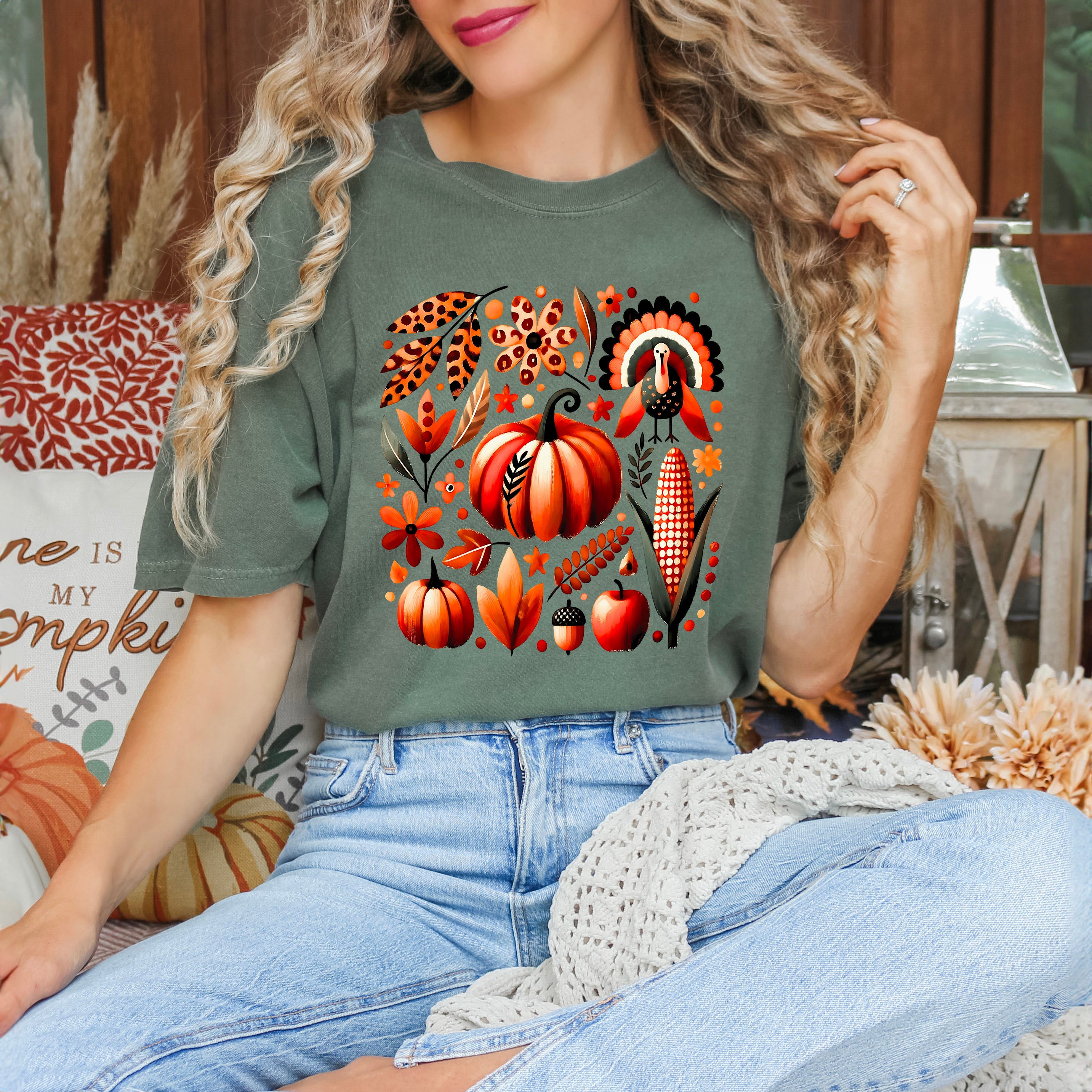 Thanksgiving Boho | Garment Dyed Tee