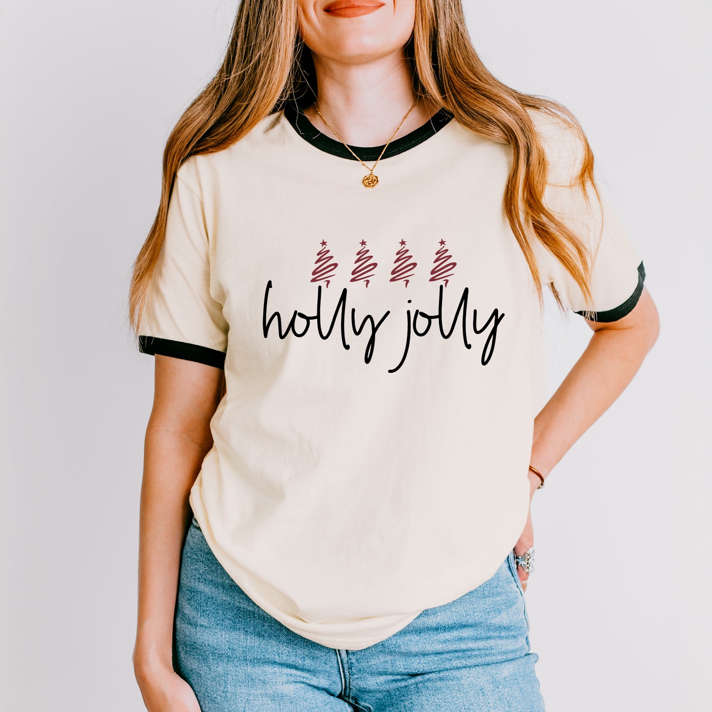 Holly Jolly Trees | Ringer Tee