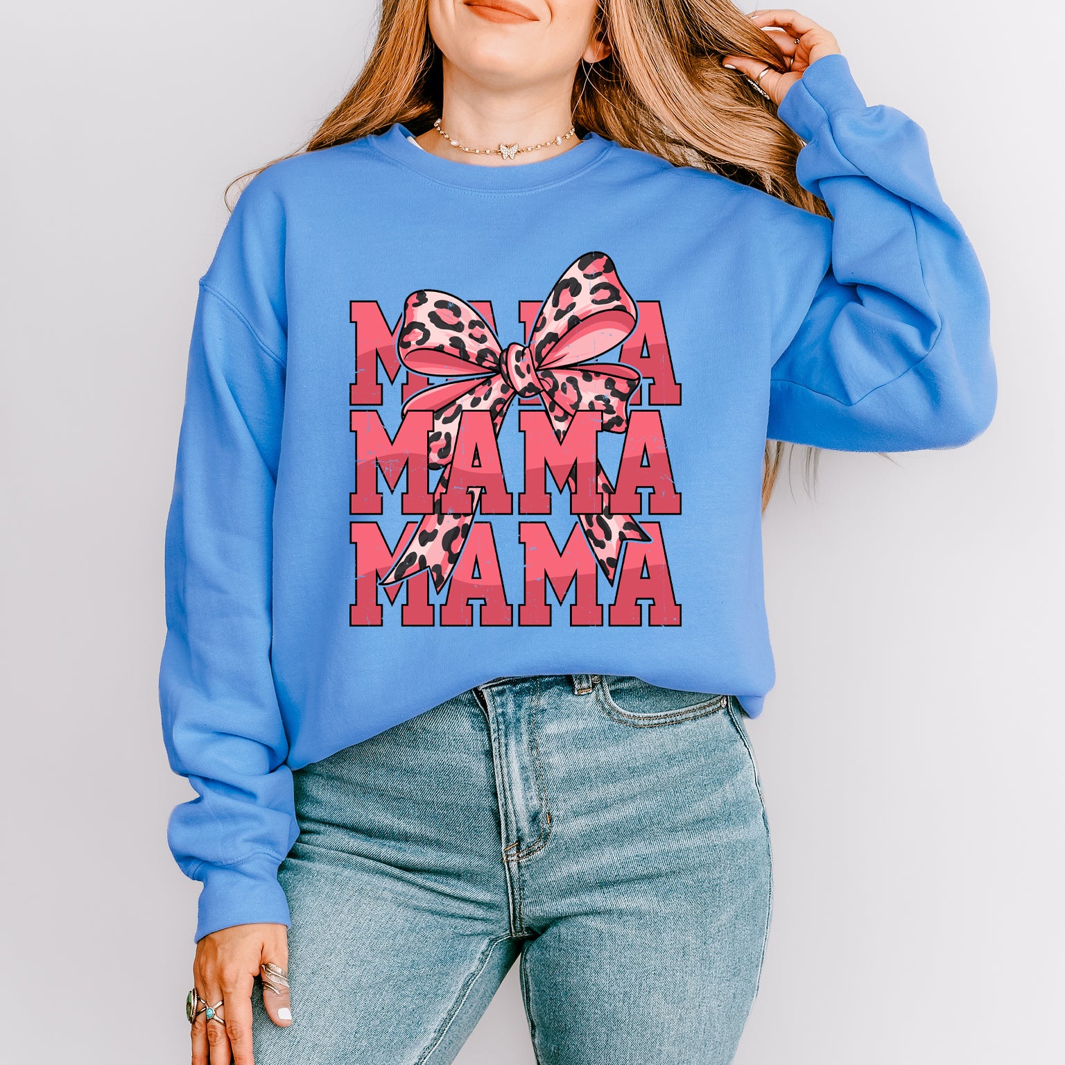 Coquette Mama Leopard | Sweatshirt