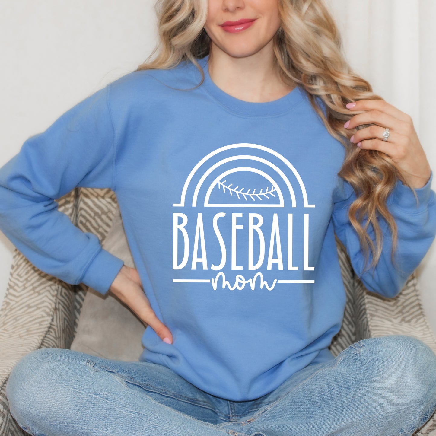 Baseball Mom Arch | Sweatshirt