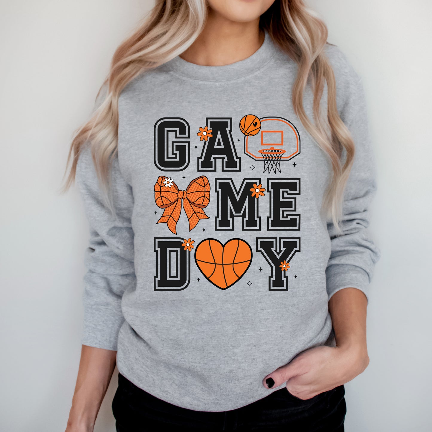 Basketball Game Day Coquette | Sweatshirt