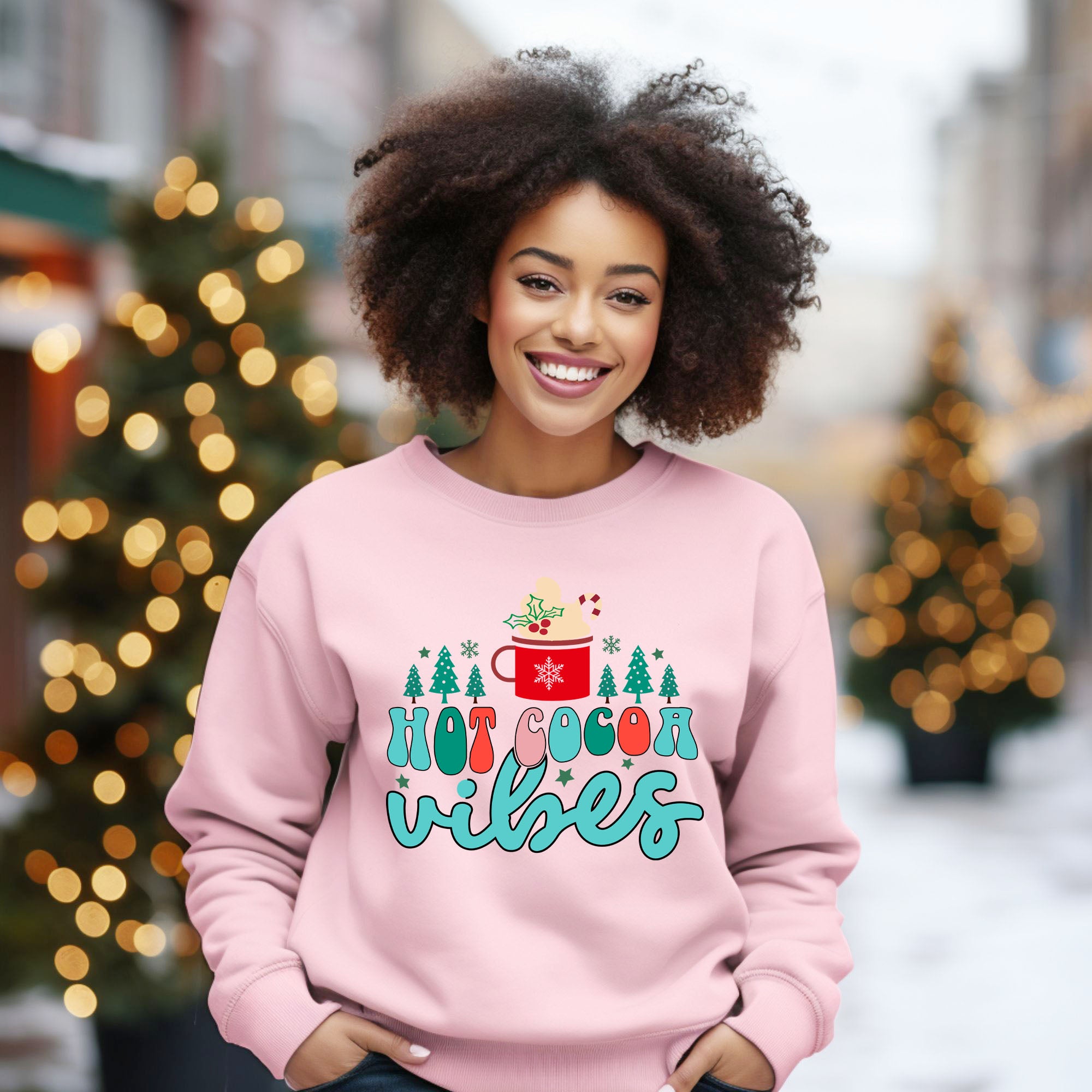Retro Hot Cocoa Vibes | Sweatshirt