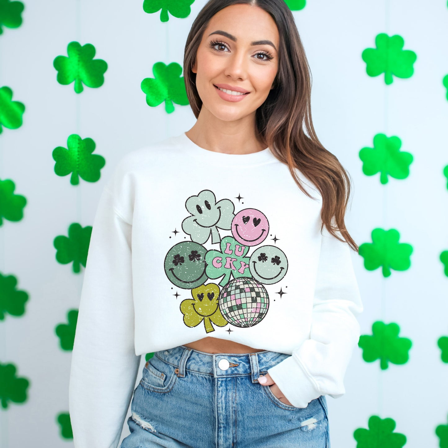 Lucky Smiley Disco | Sweatshirt