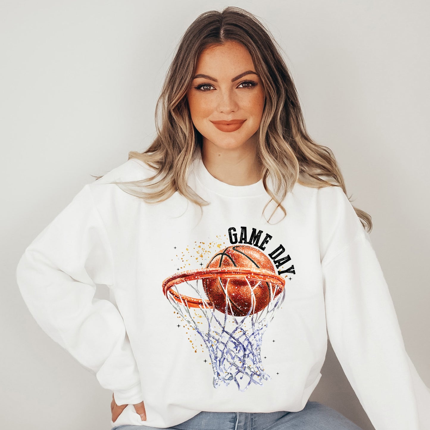 Basketball Game Day Hoop | Sweatshirt