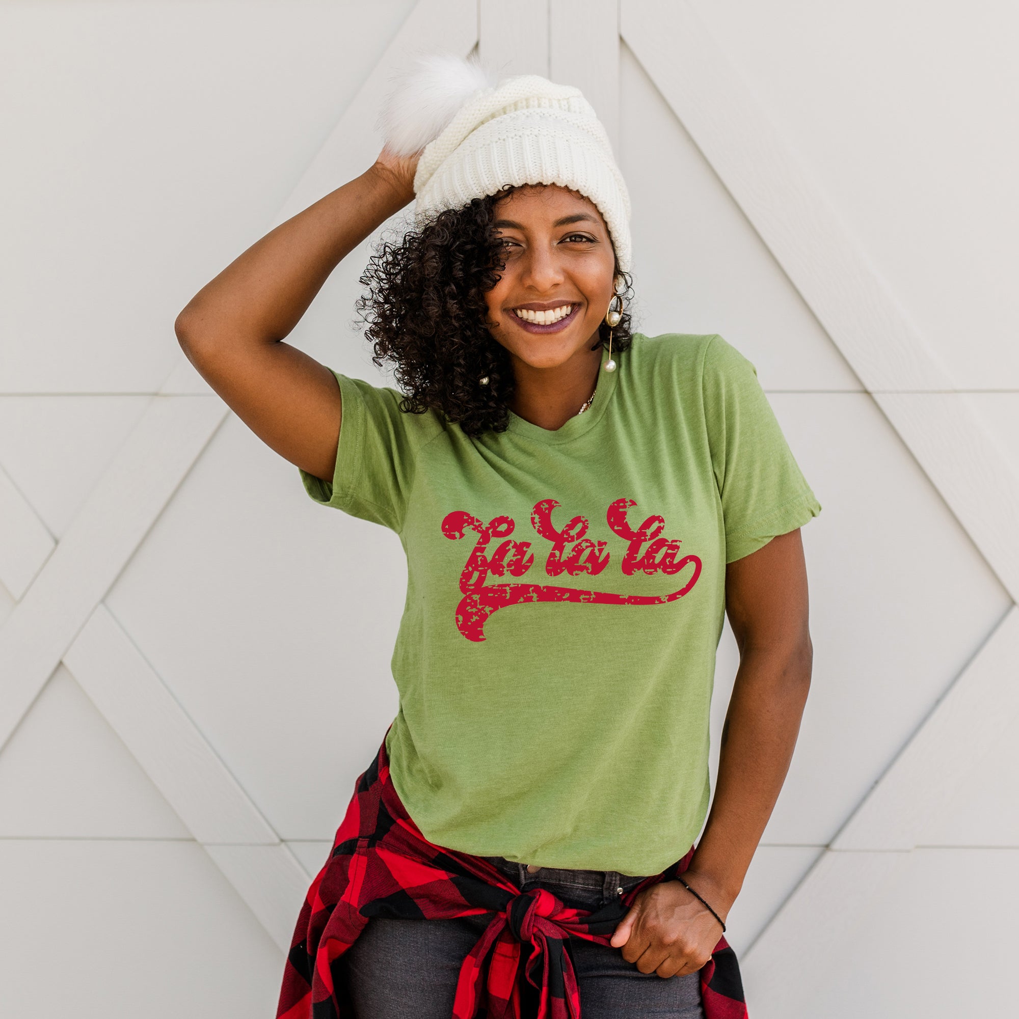 Christmas Vibes Bells | Short Sleeve Crew Neck