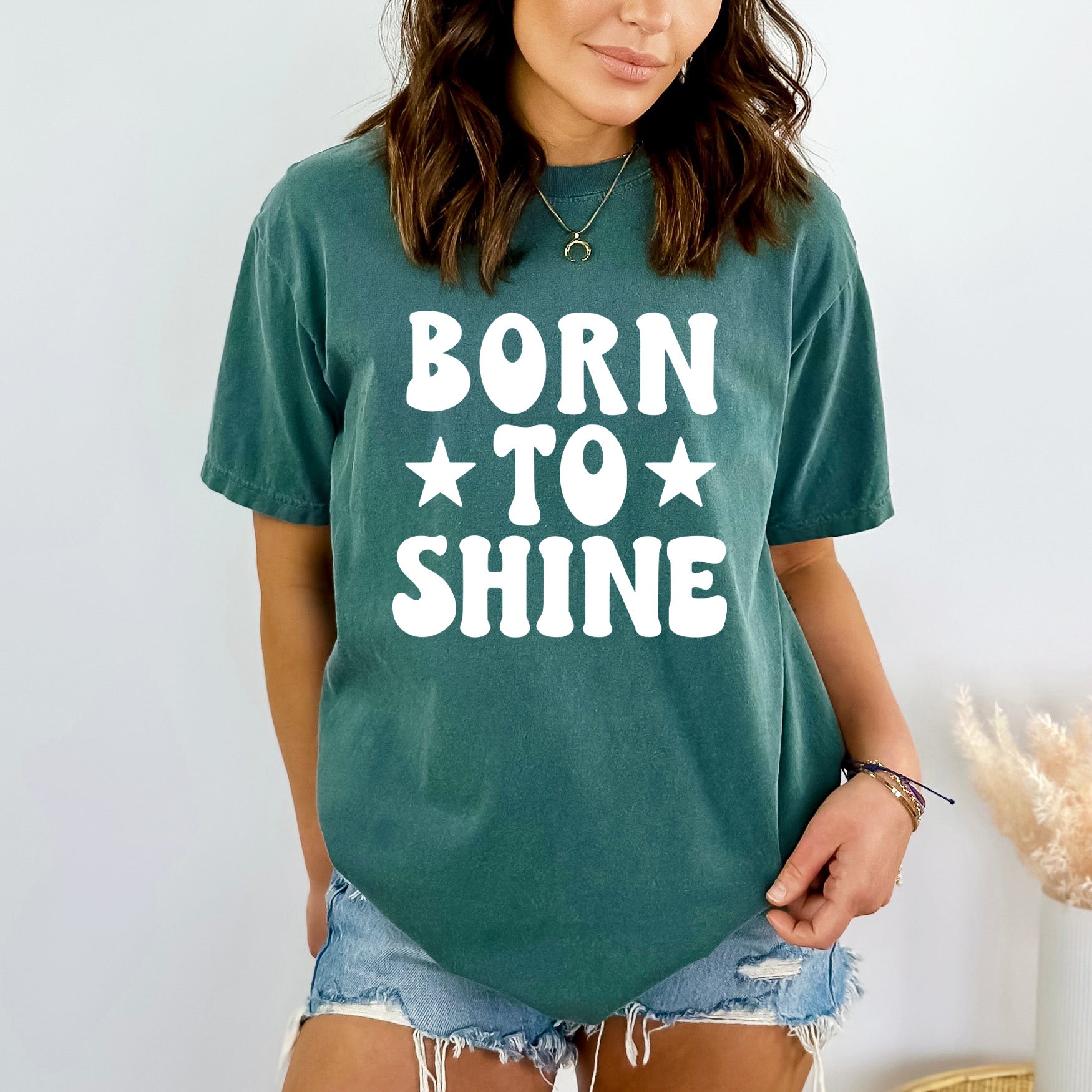 Born To Shine Stars | Garment Dyed Tee