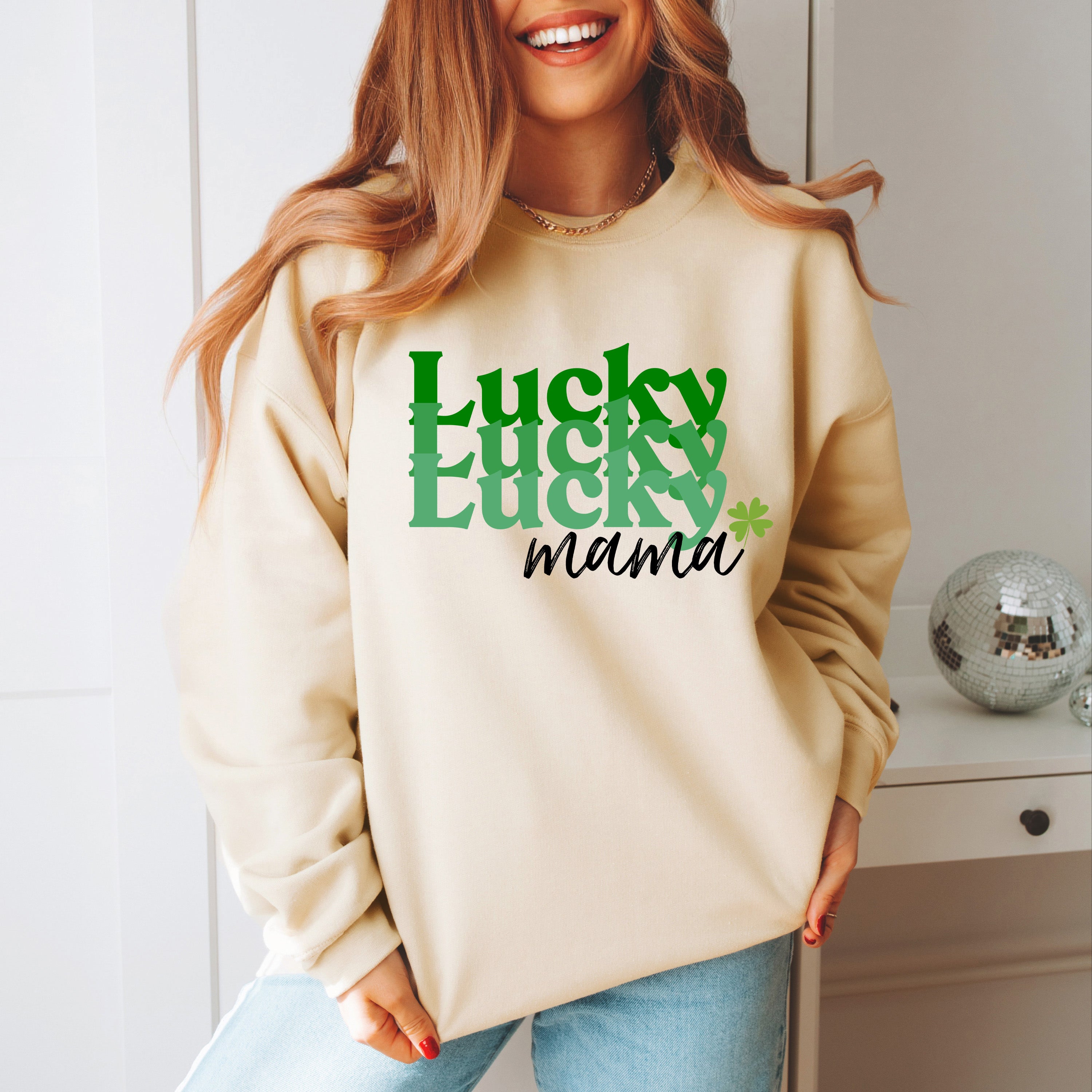 Lucky Mama Stacked | Sweatshirt