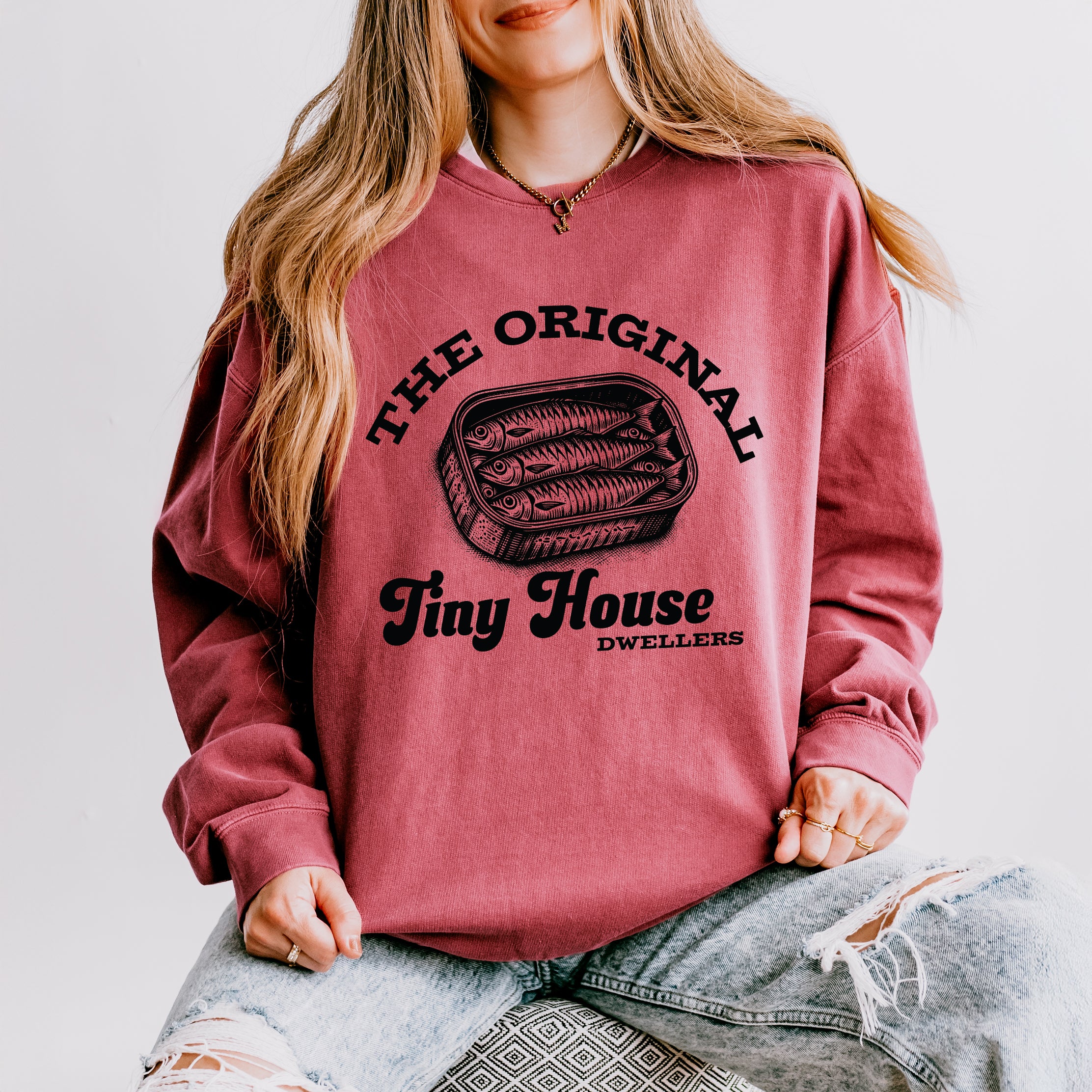 Original Tiny House Dwellers | Lightweight Garment Dyed Sweatshirt
