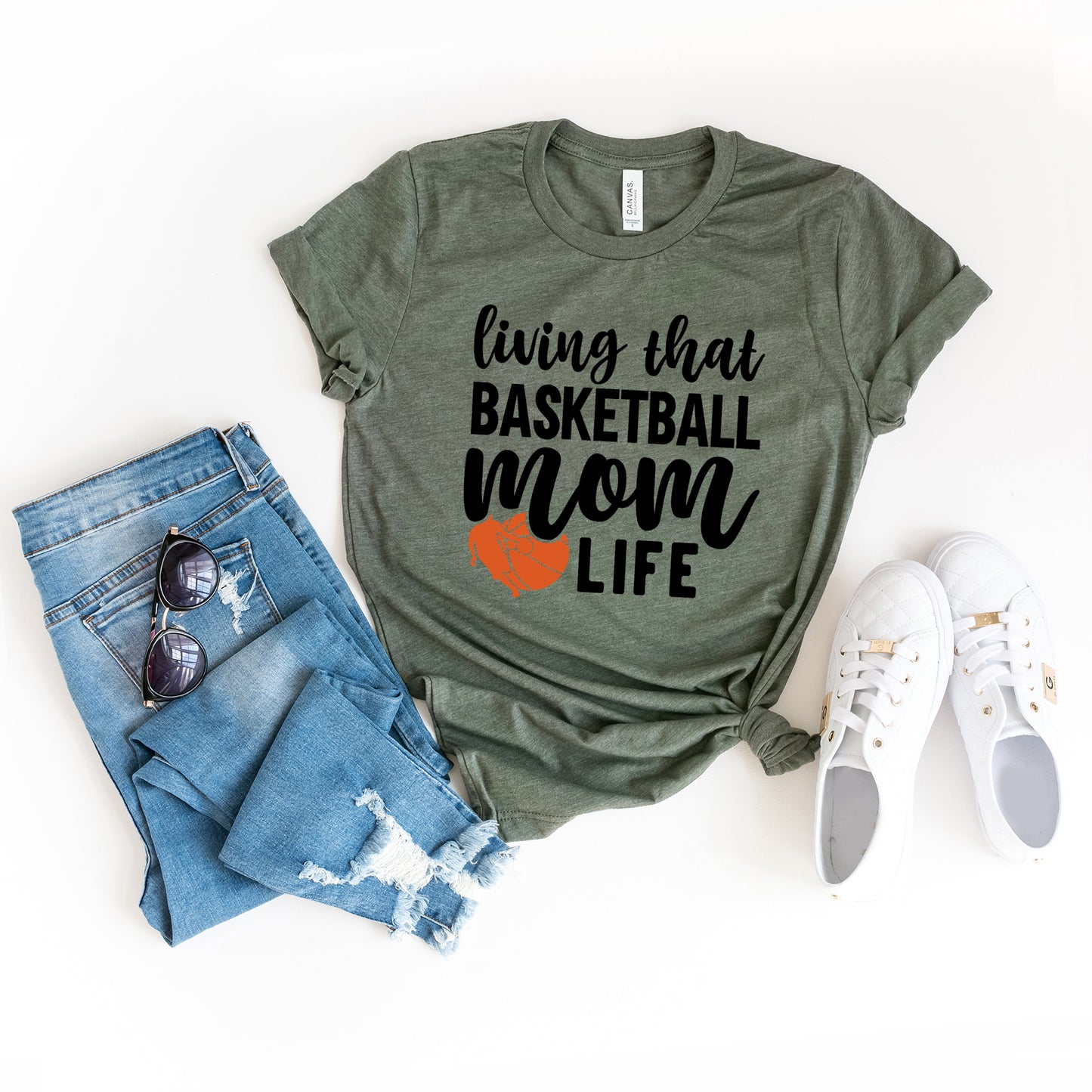 Basketball Mom Life | Short Sleeve Graphic Tee