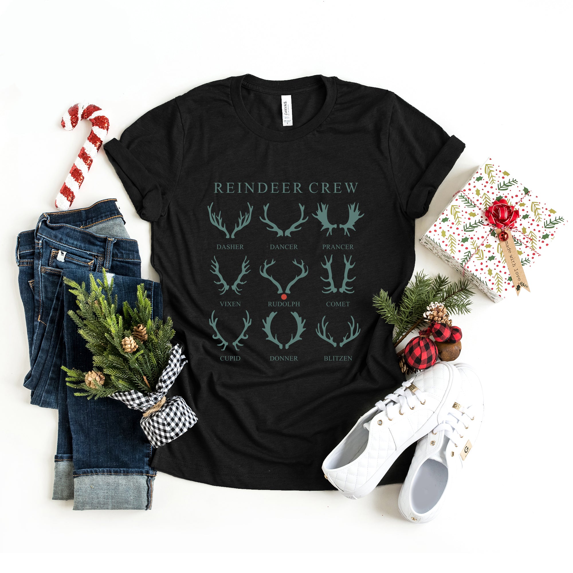 Reindeer | Short Sleeve Crew Neck