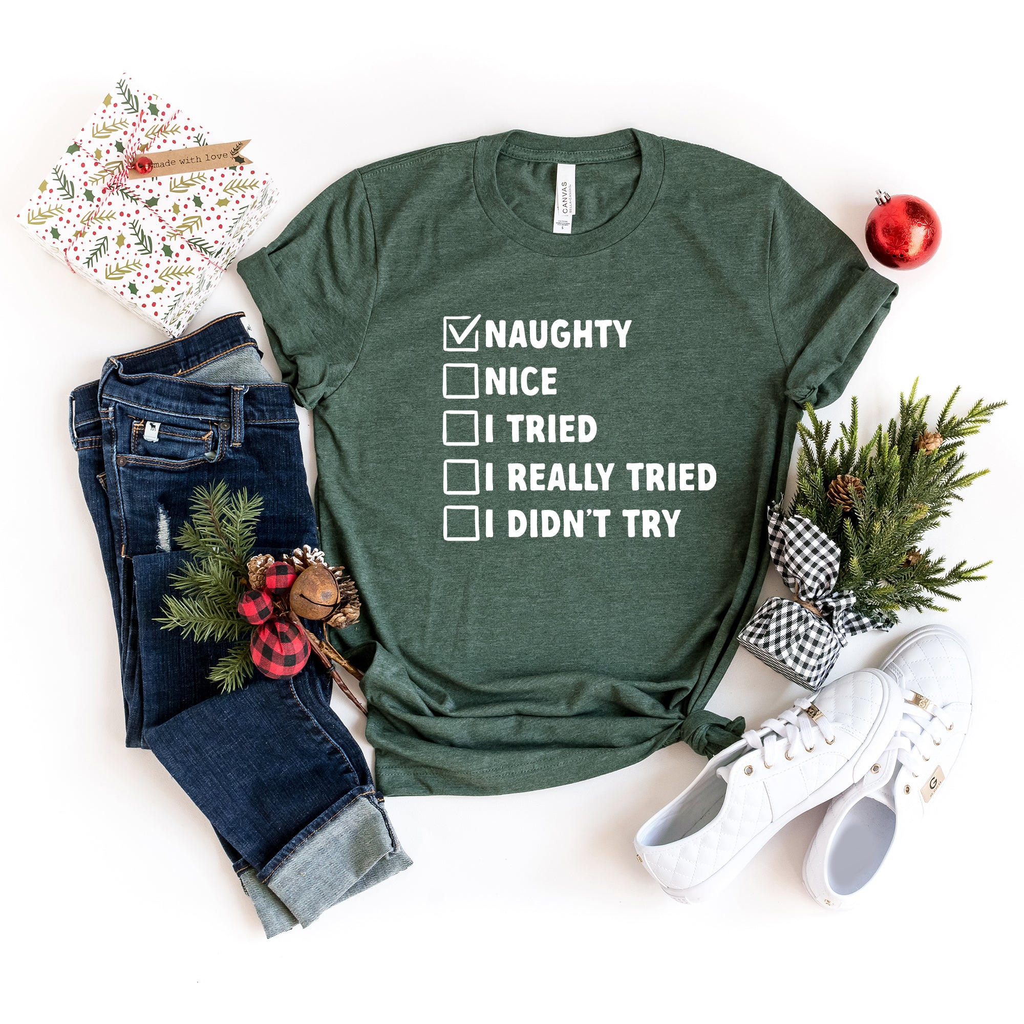 Naughty Nice List | Short Sleeve Graphic Tee